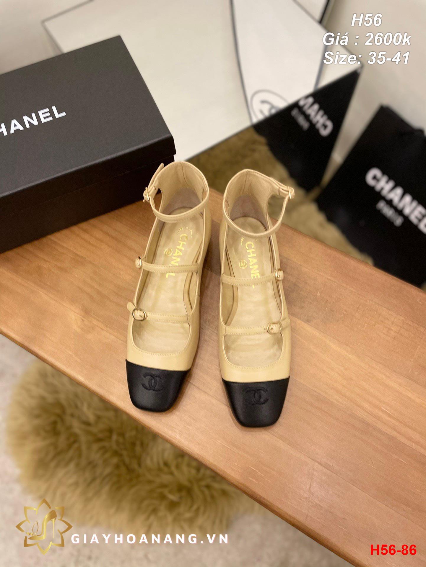 H56-86 Chanel giày bệt siêu cấp