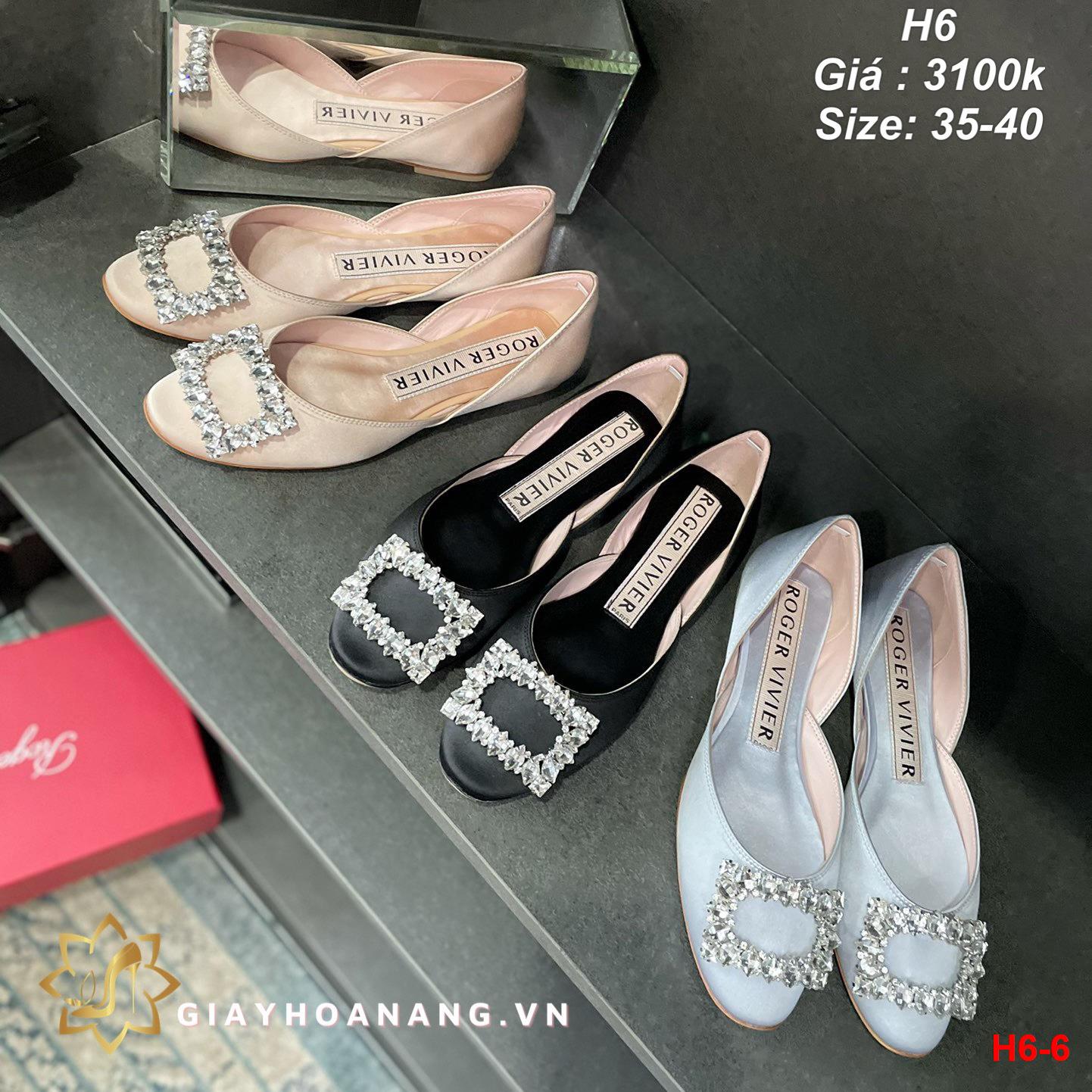 H6-6 Roger Vivier giày bệt siêu cấp