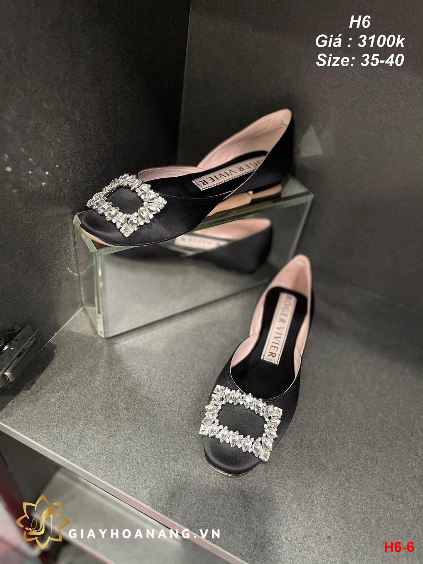 H6-6 Roger Vivier giày bệt siêu cấp