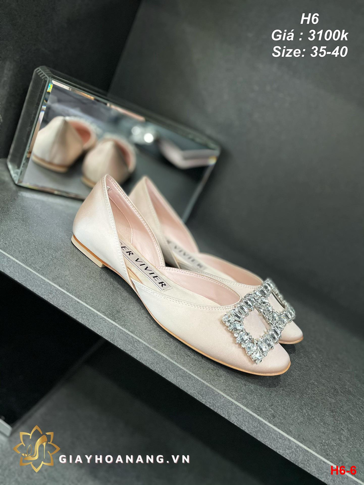 H6-6 Roger Vivier giày bệt siêu cấp