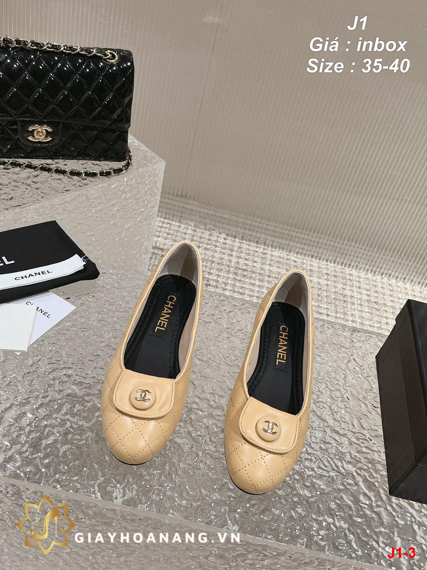 J1-3 Chanel giày bệt siêu cấp