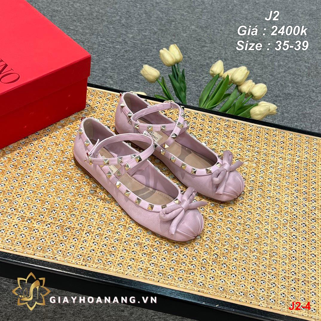 J2-4 Valentino giày bệt siêu cấp