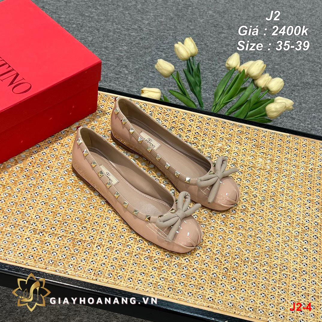 J2-4 Valentino giày bệt siêu cấp