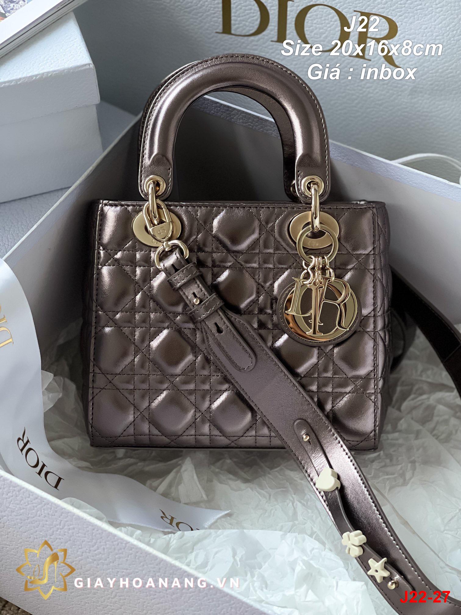 J22-27 Dior túi size 20cm siêu cấp