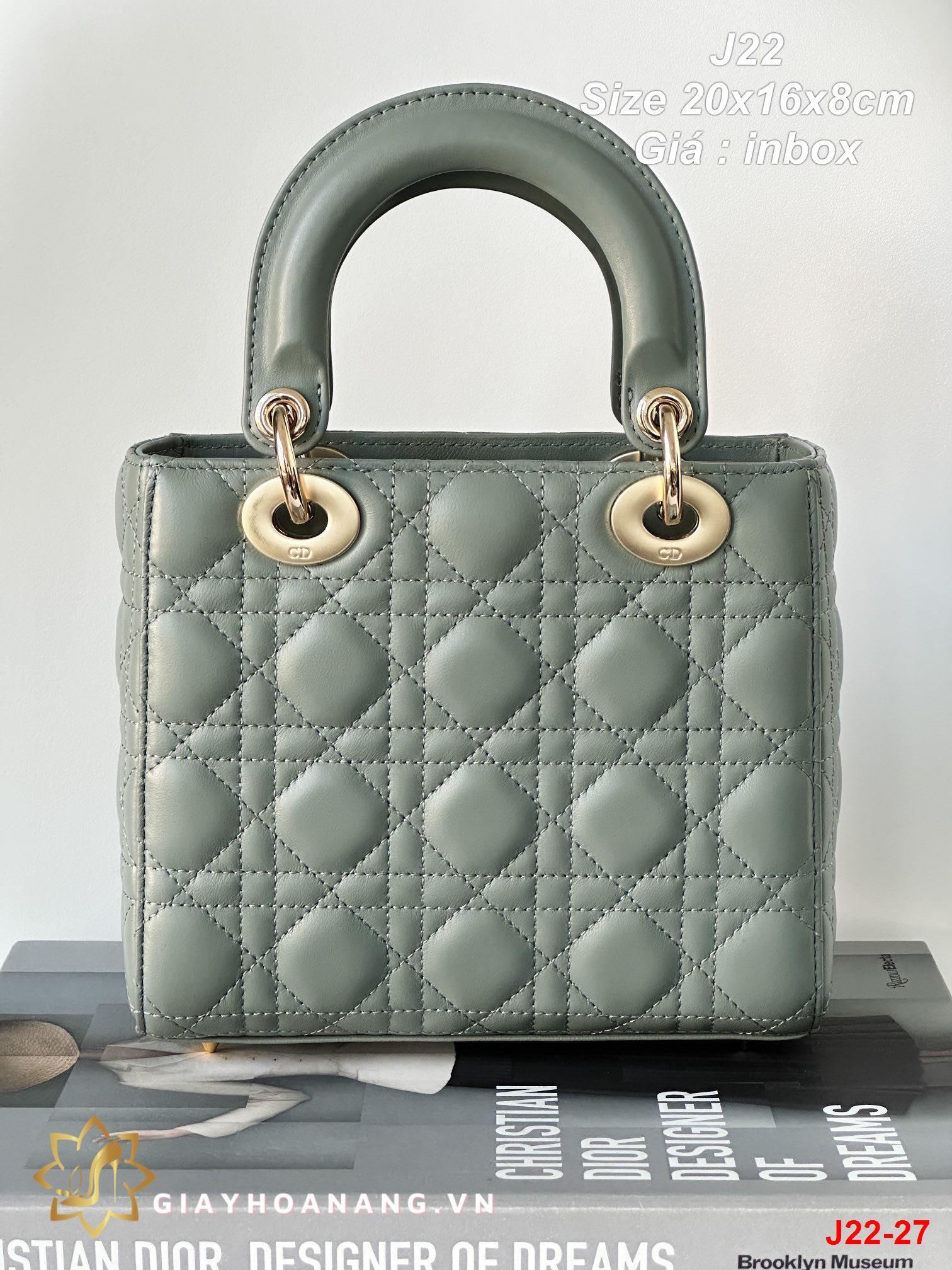 J22-27 Dior túi size 20cm siêu cấp