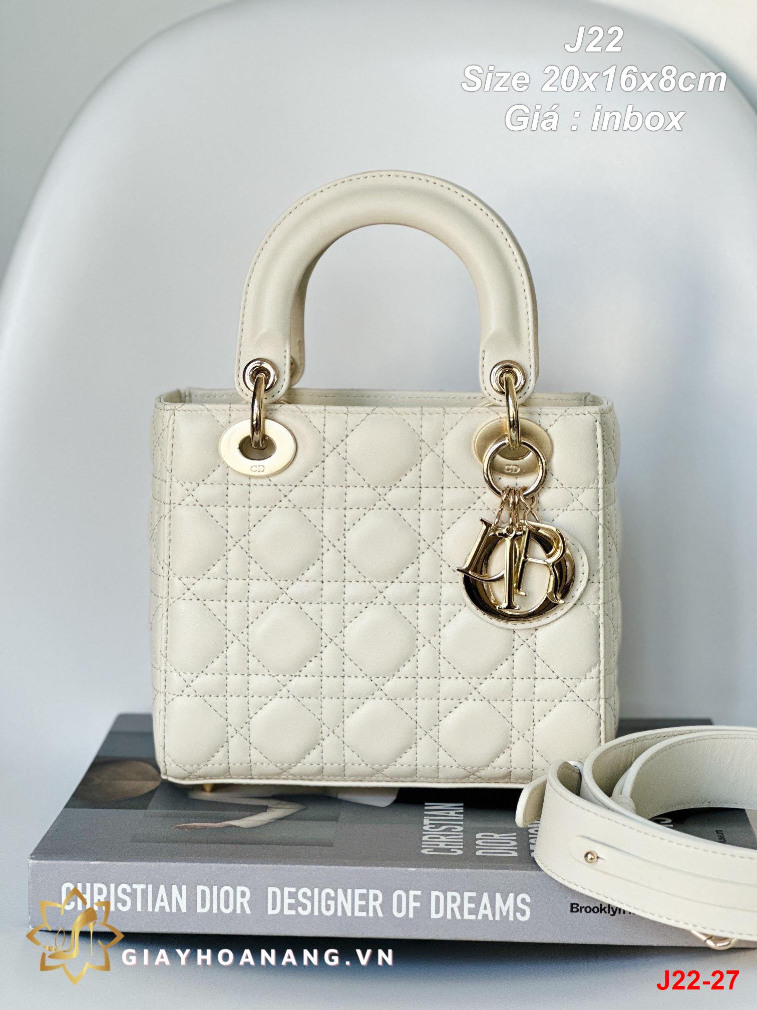 J22-27 Dior túi size 20cm siêu cấp