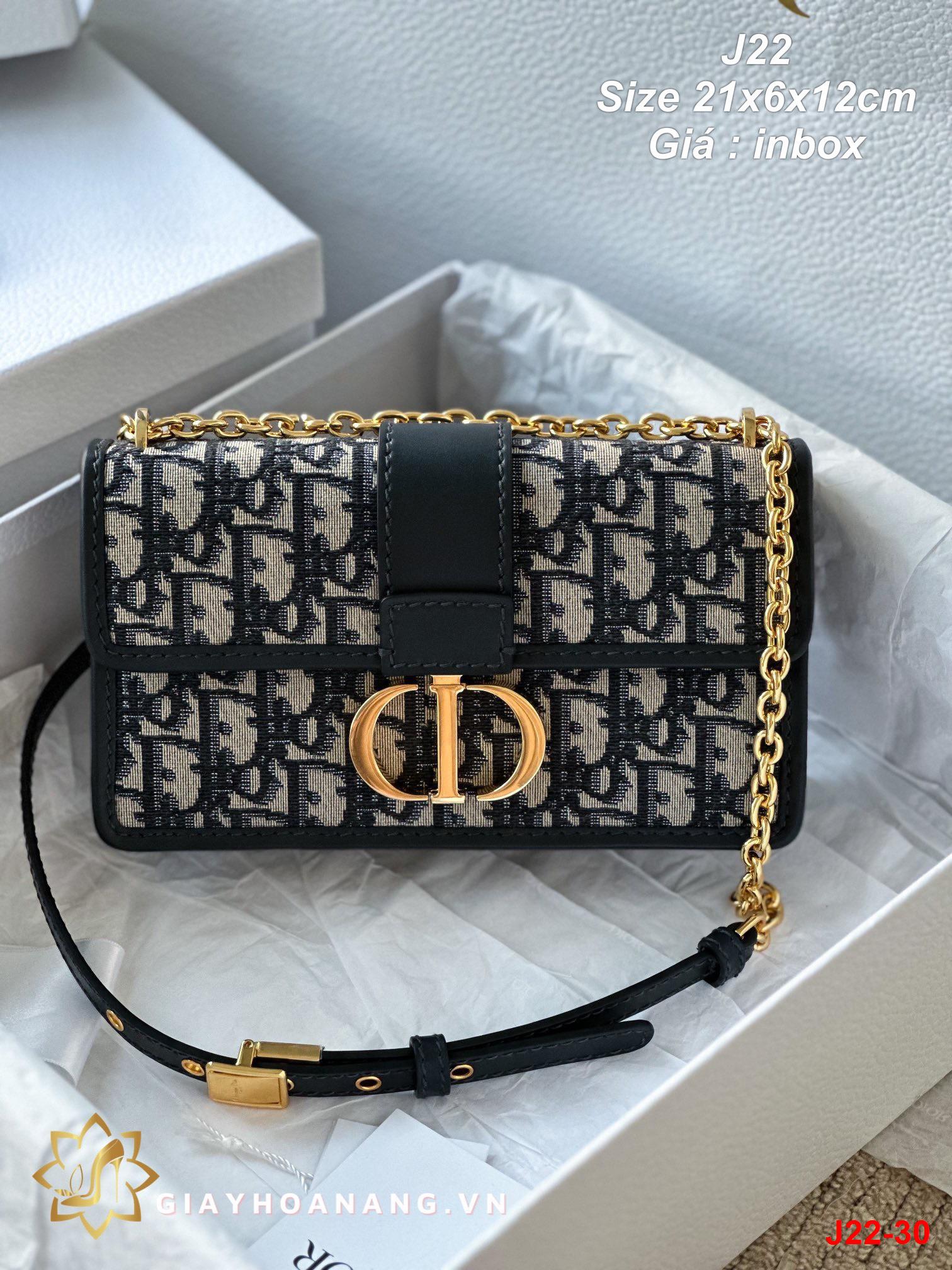 J22-30 Dior túi size 21cm siêu cấp