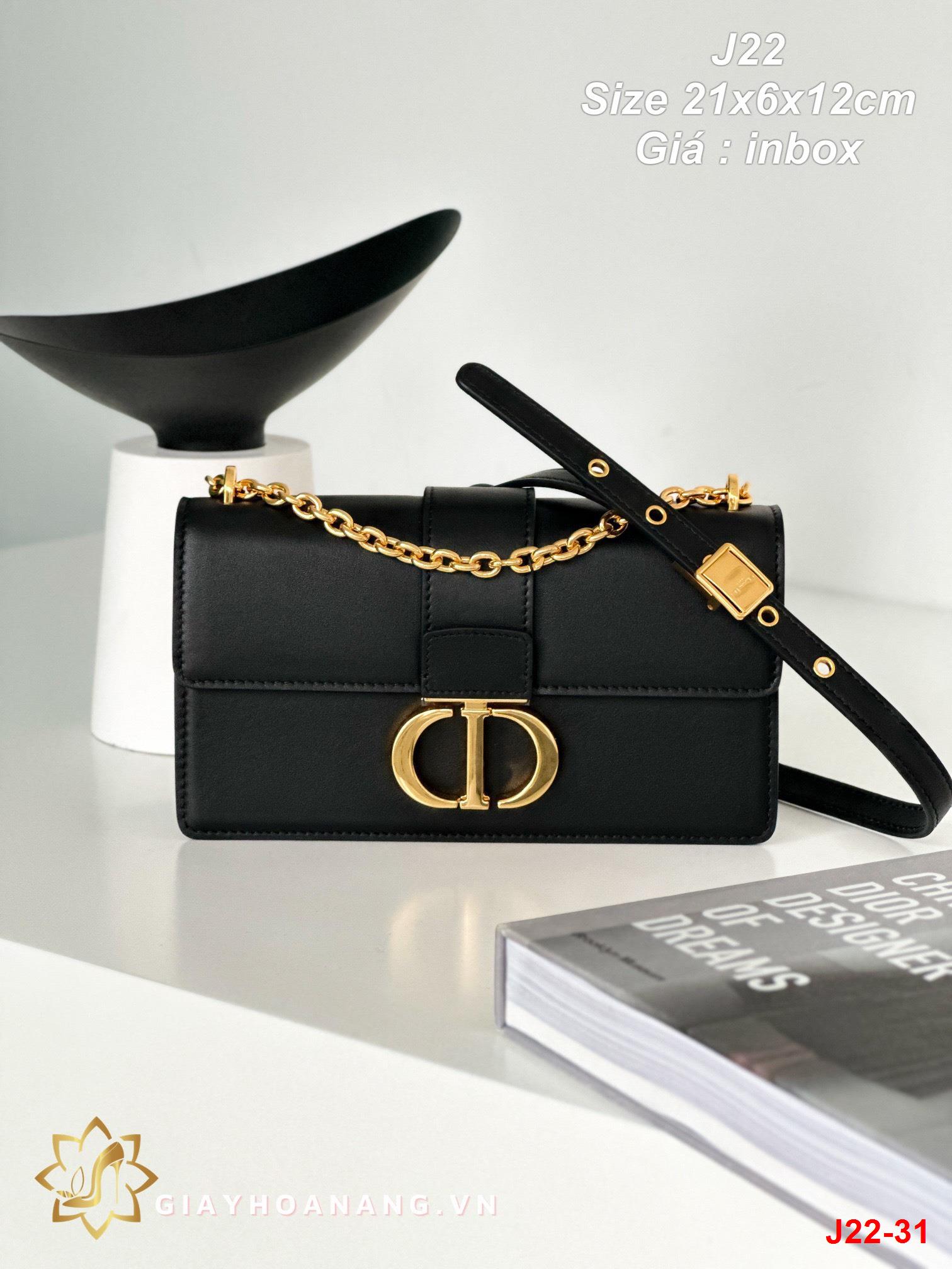 J22-31 Dior túi size 21cm siêu cấp