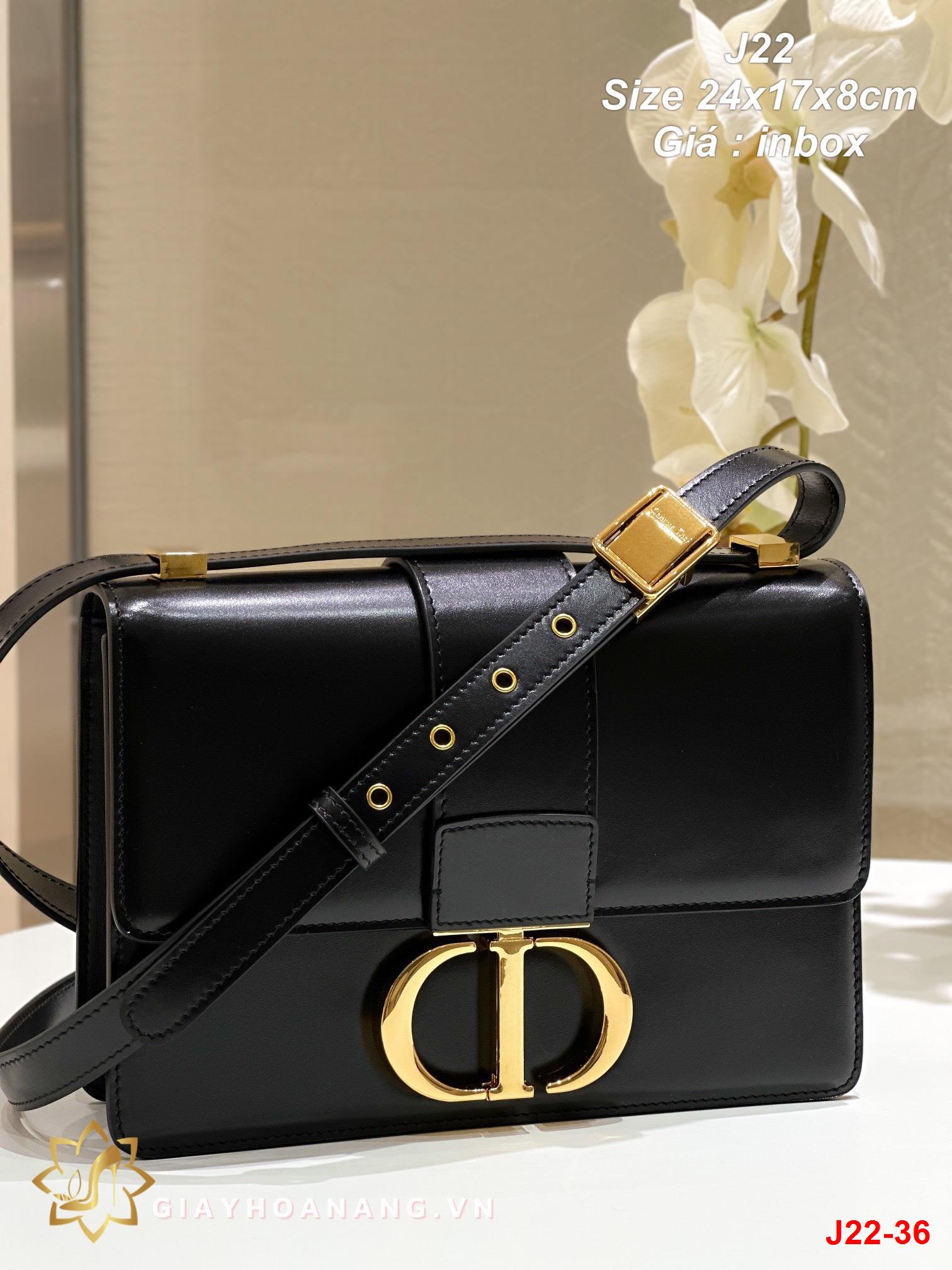 J22-36 Dior túi size 24cm siêu cấp