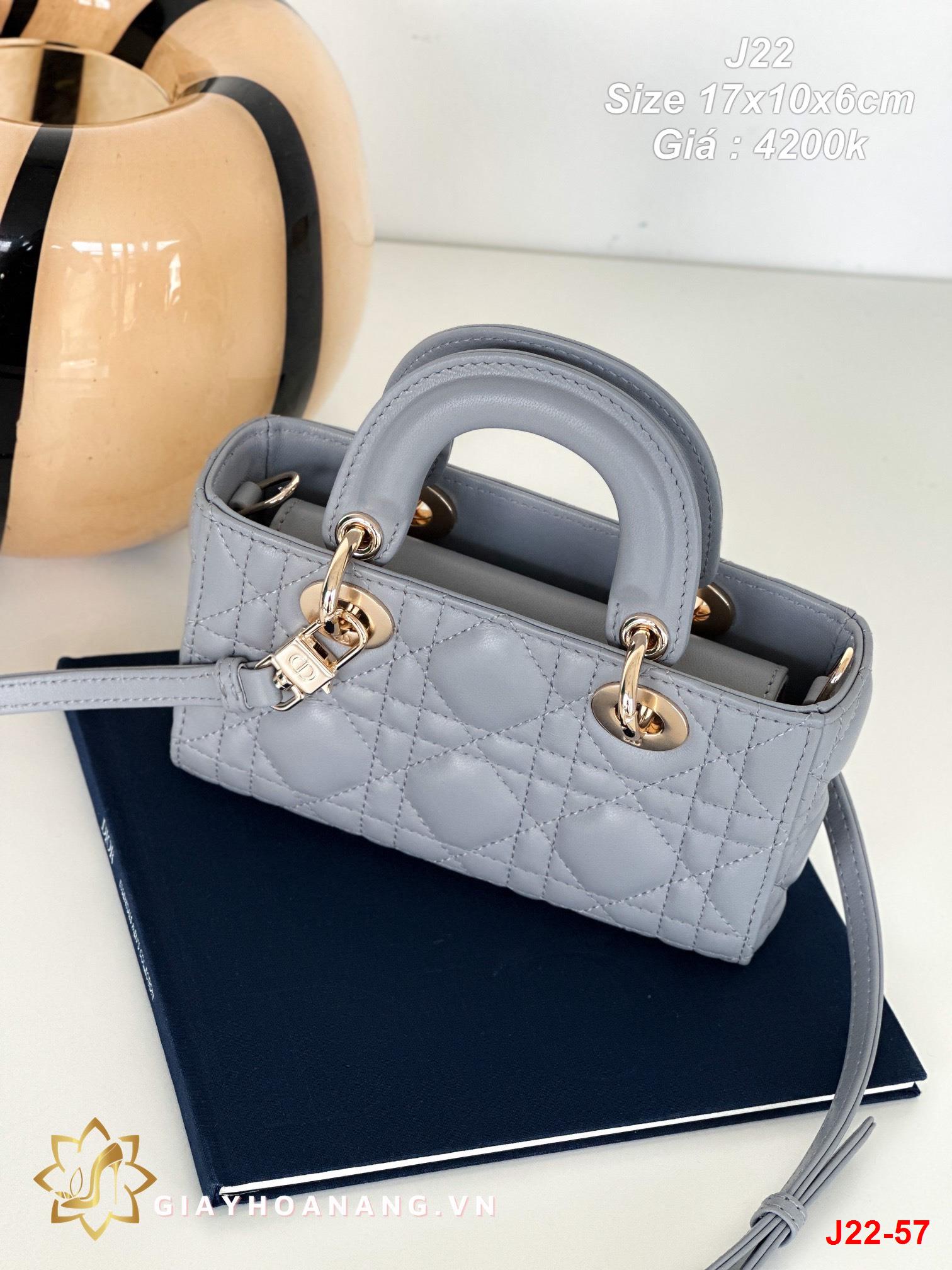 J22-57 Dior túi size 17cm siêu cấp