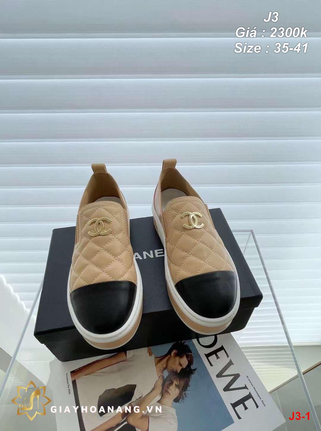 J3-1 Chanel giày lười siêu cấp