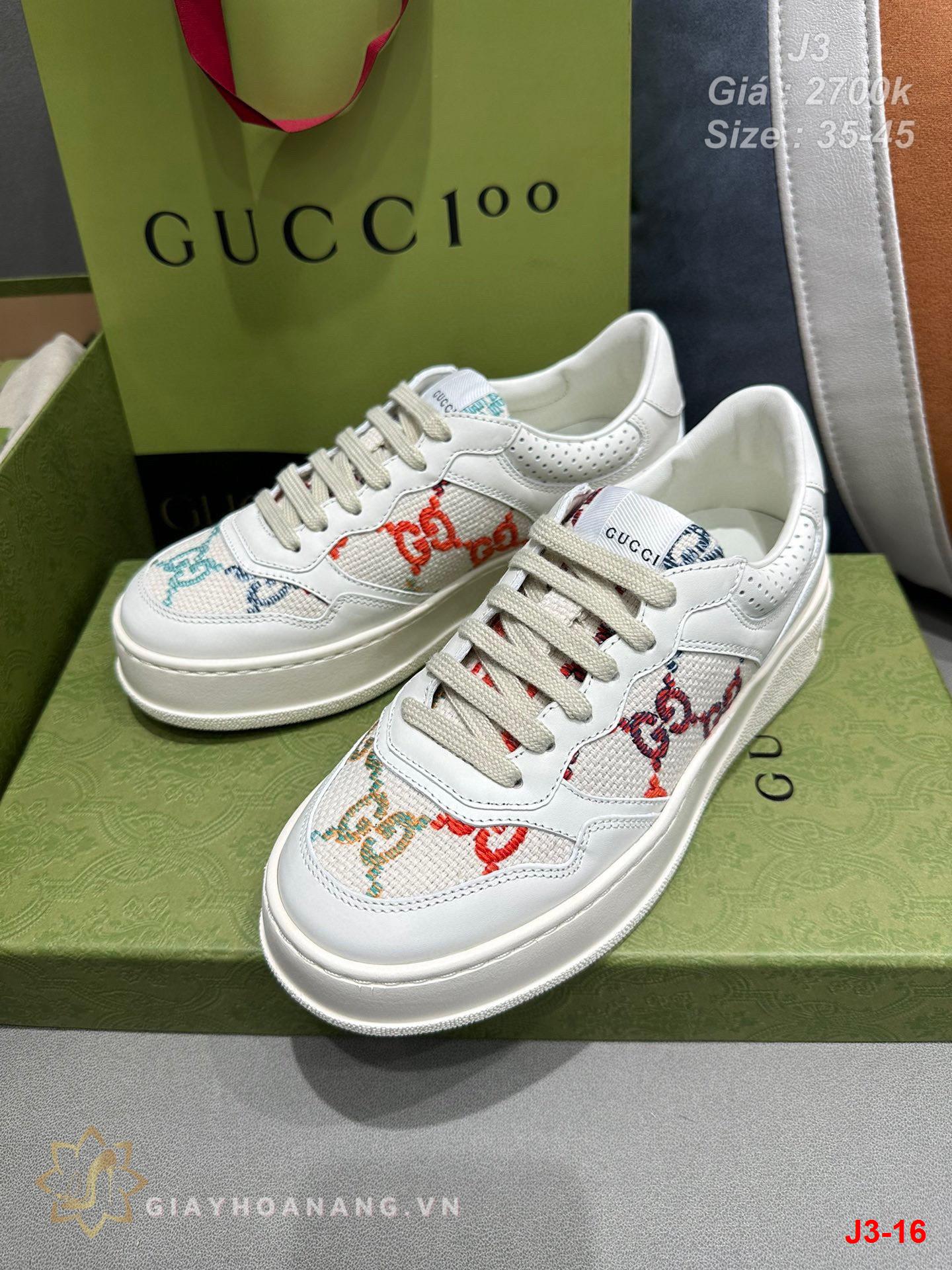 J3-16 Gucci giày thể thao siêu cấp