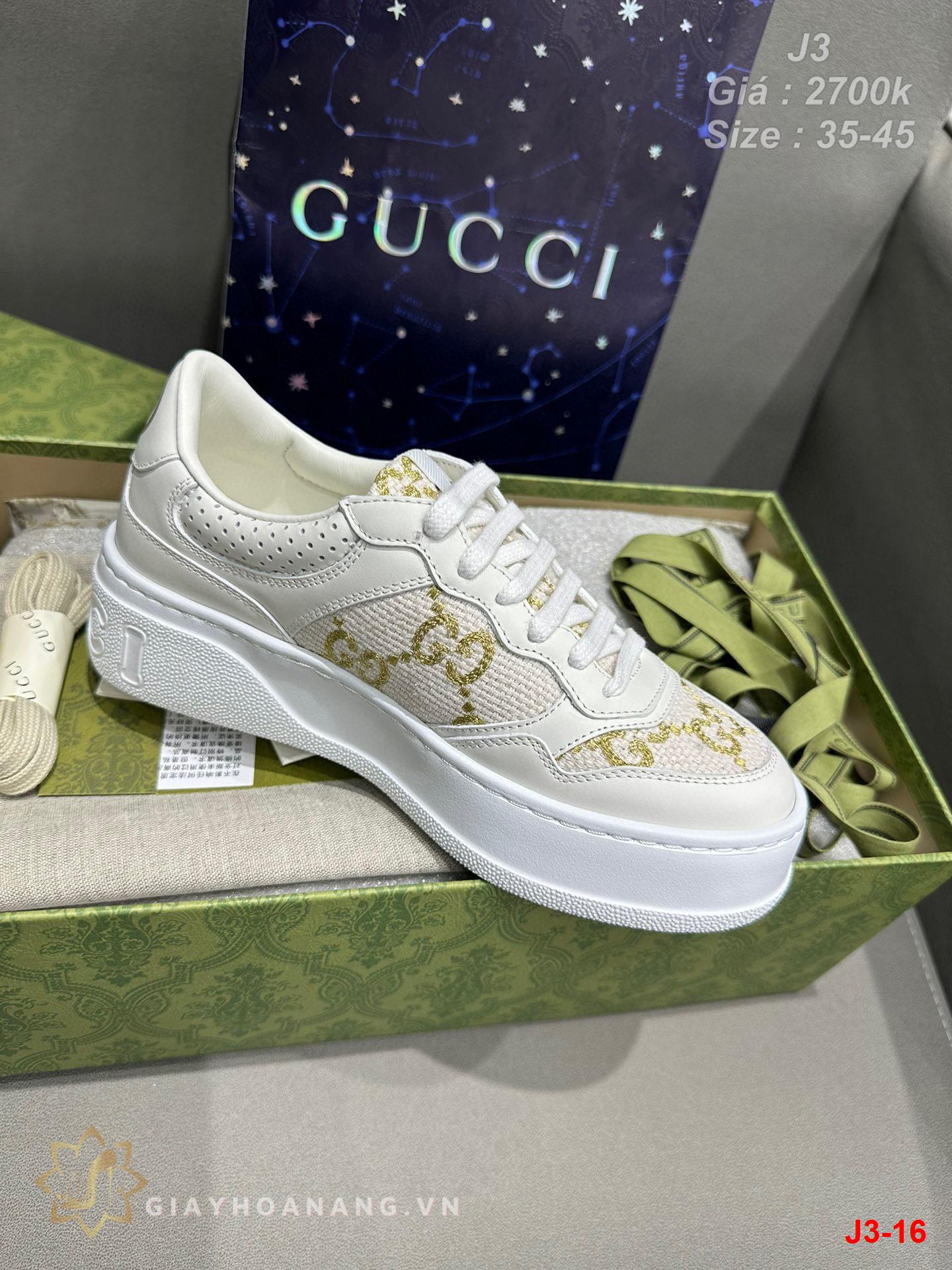 J3-16 Gucci giày thể thao siêu cấp