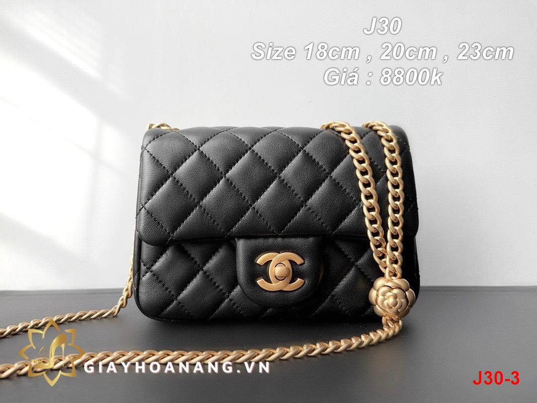 J30-3 Chanel túi size 18cm , 20cm , 23cm siêu cấp