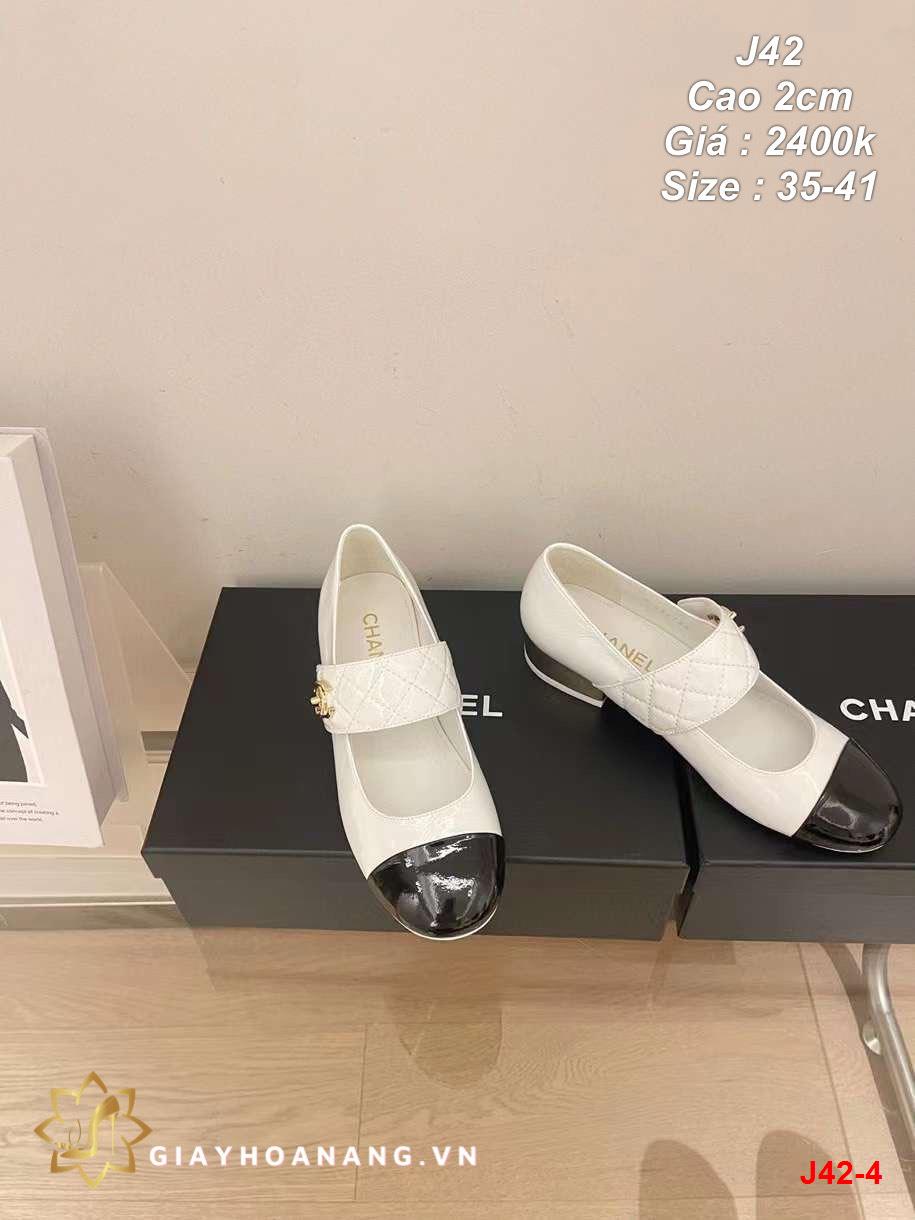 J42-4 Chanel giày cao 2cm siêu cấp