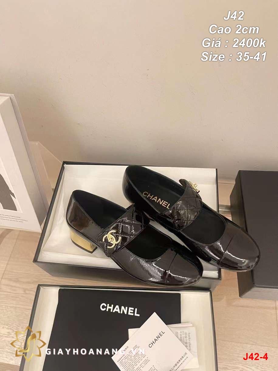 J42-4 Chanel giày cao 2cm siêu cấp