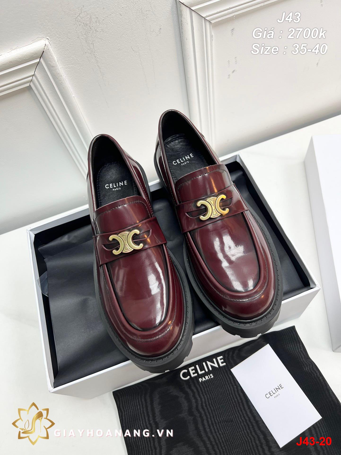 J43-20 Celine giày lười siêu cấp