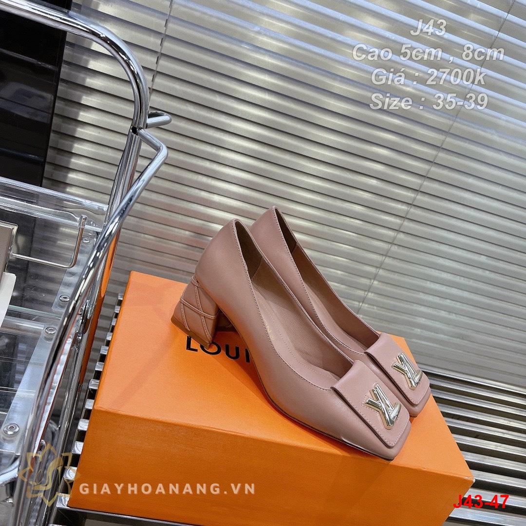 J43-47 Louis Vuitton sandal cao 5cm , 8cm siêu cấp