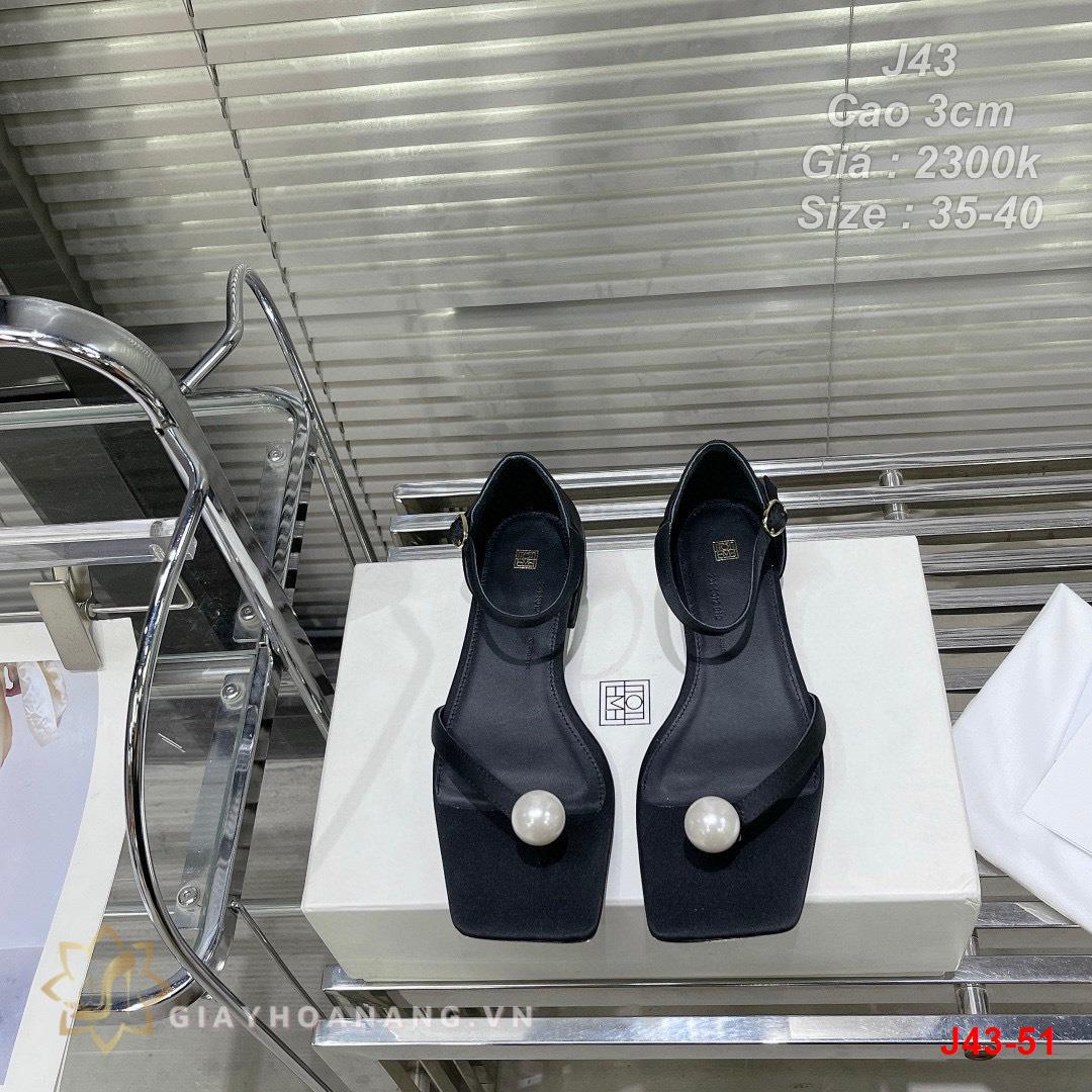 J43-51 Toteme sandal cao gót 3cm siêu cấp