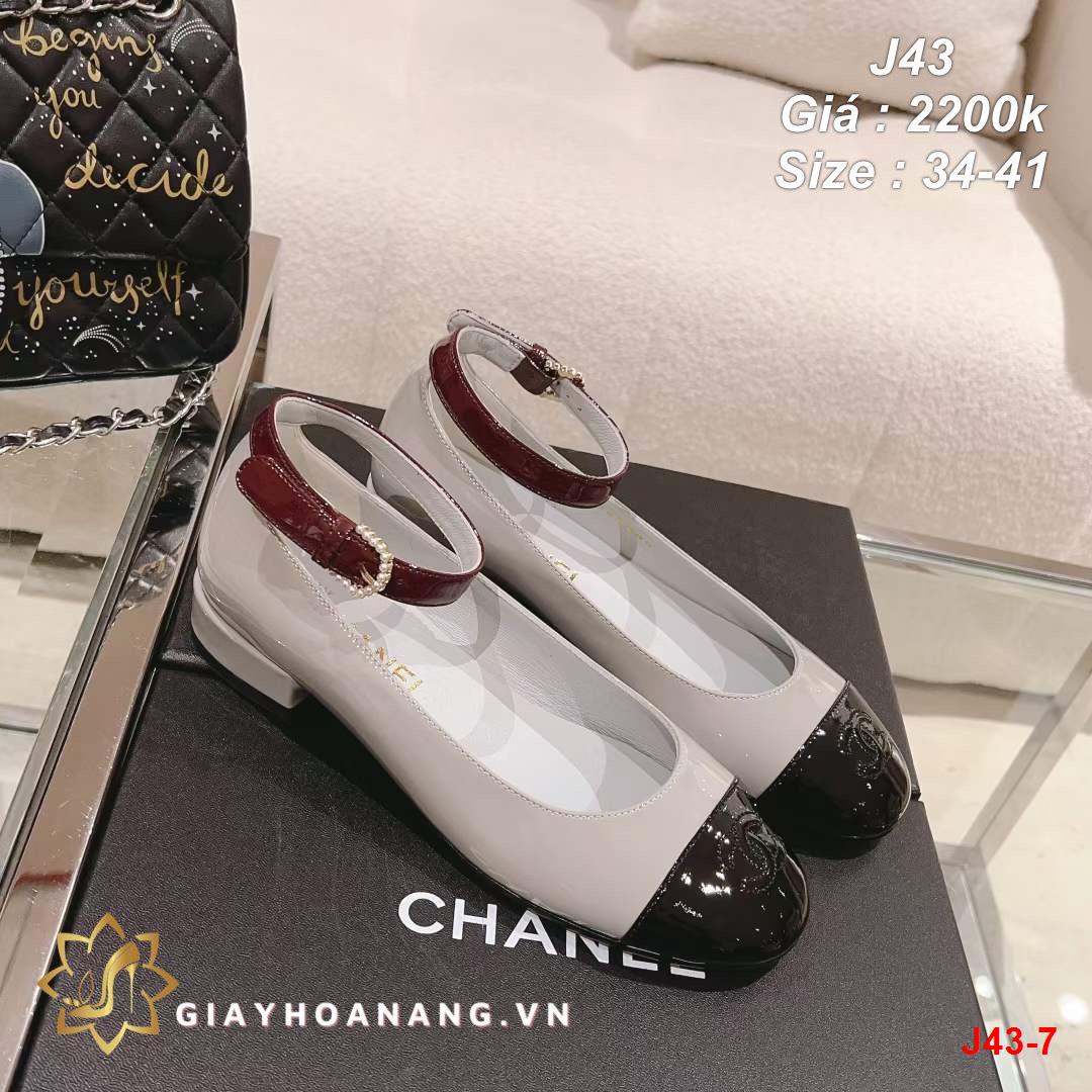 J43-7 Chanel giày bệt siêu cấp