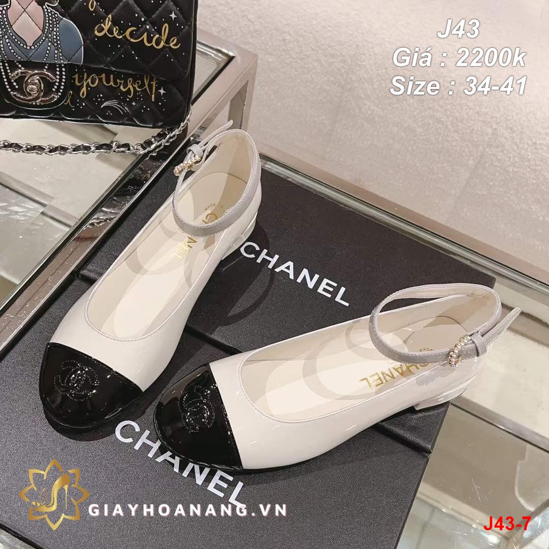 J43-7 Chanel giày bệt siêu cấp