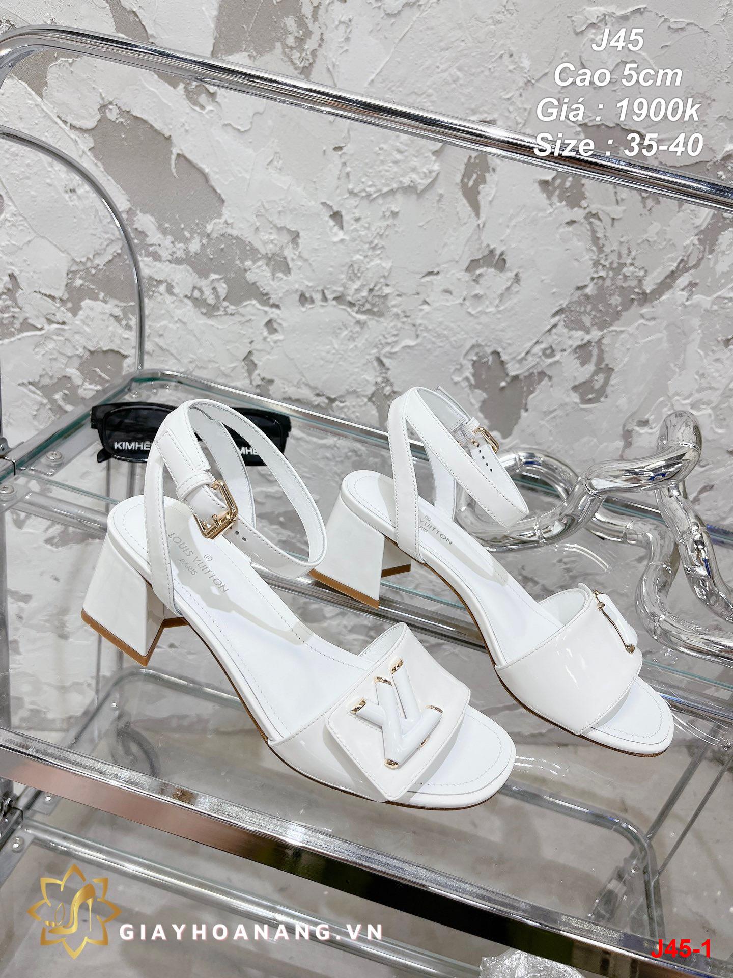 J45-1 Louis Vuitton sandal cao 5cm siêu cấp