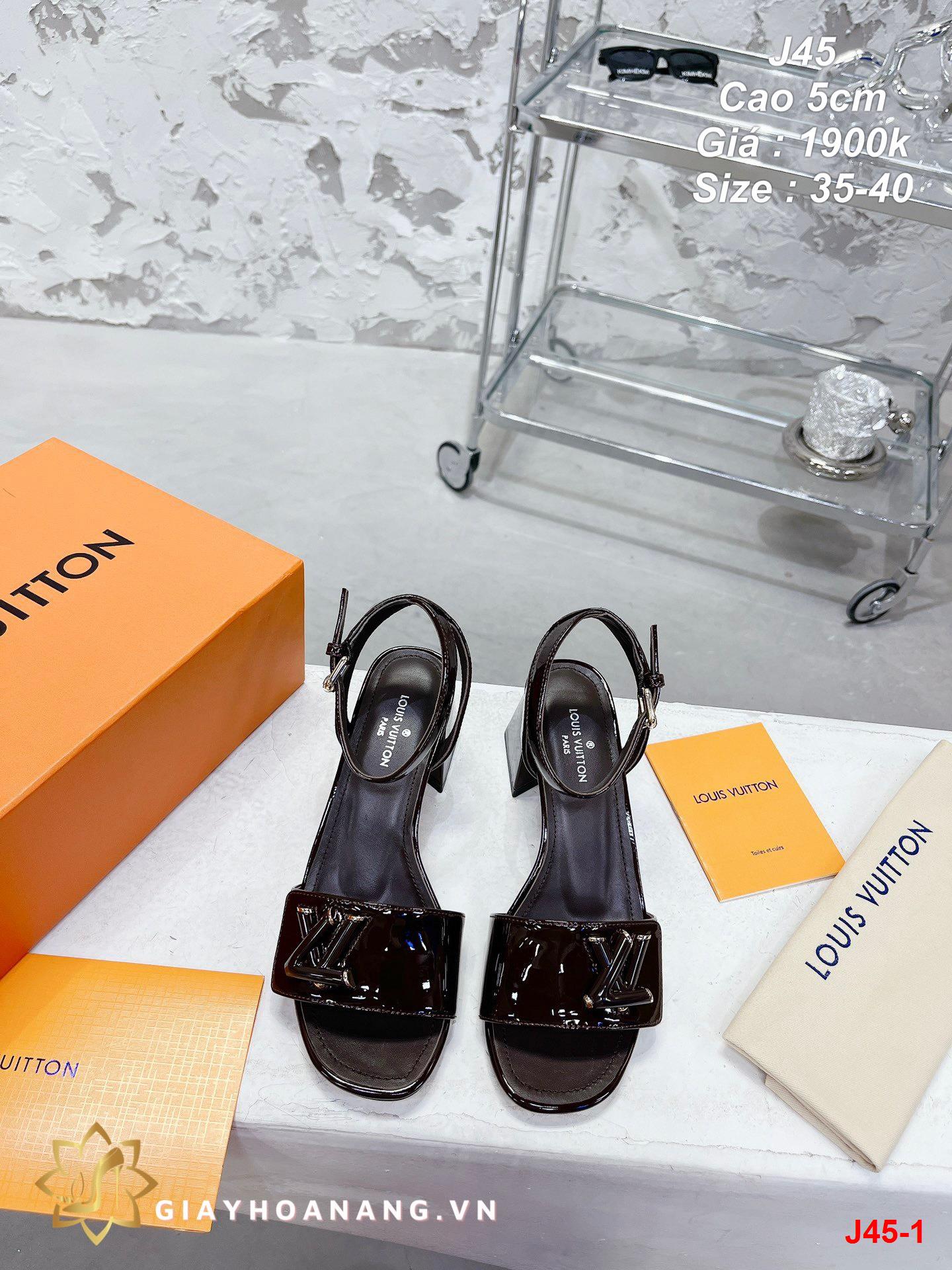 J45-1 Louis Vuitton sandal cao 5cm siêu cấp