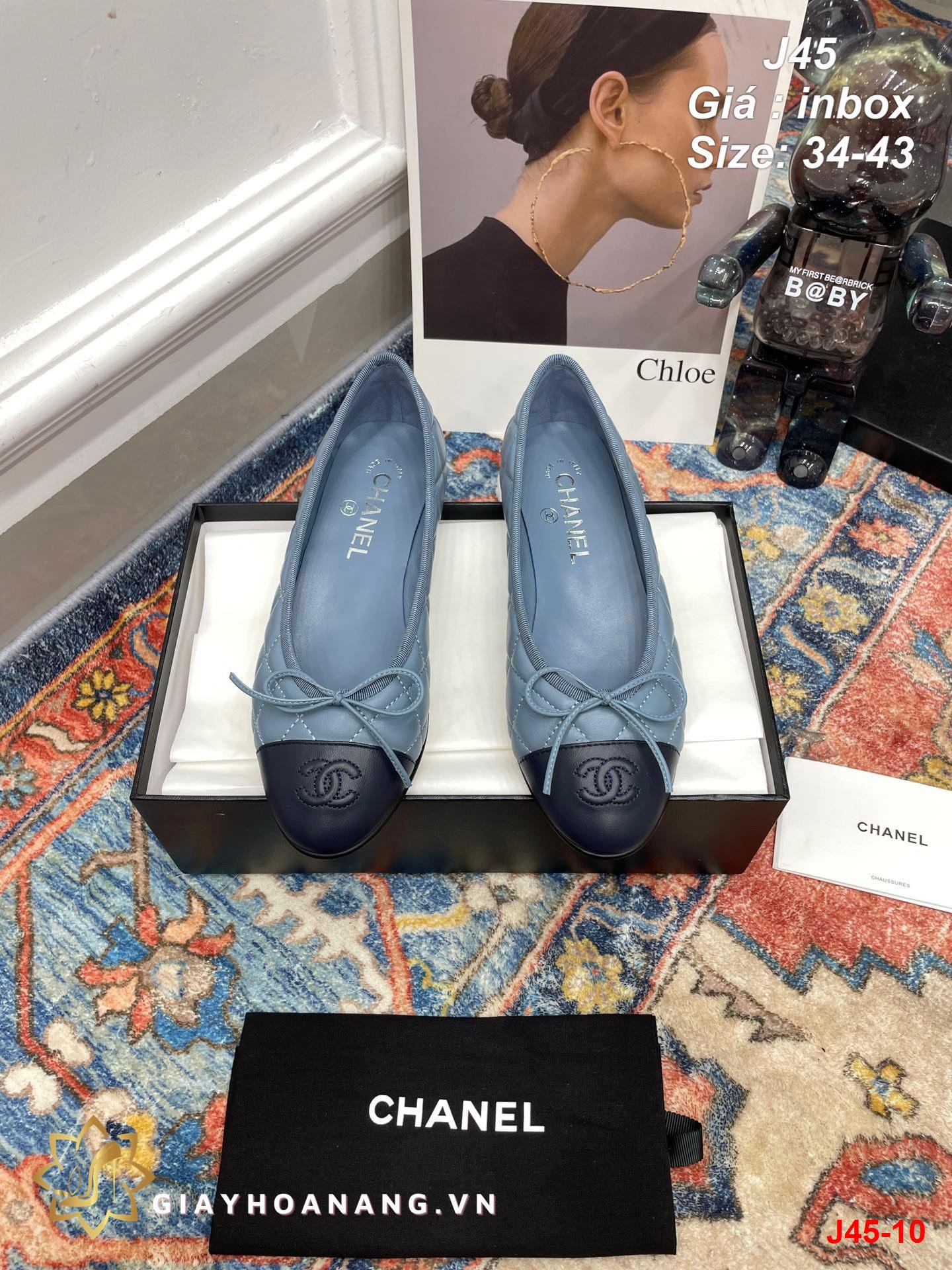 J45-10 Chanel giày bệt siêu cấp