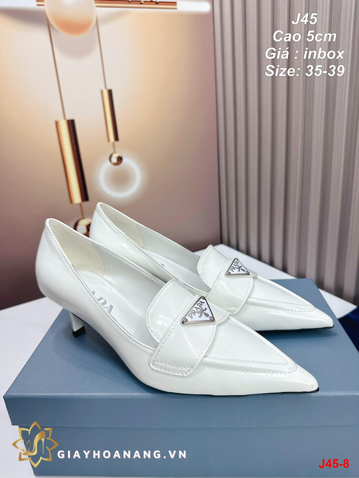 J45-8 Prada giày cao 5cm siêu cấp