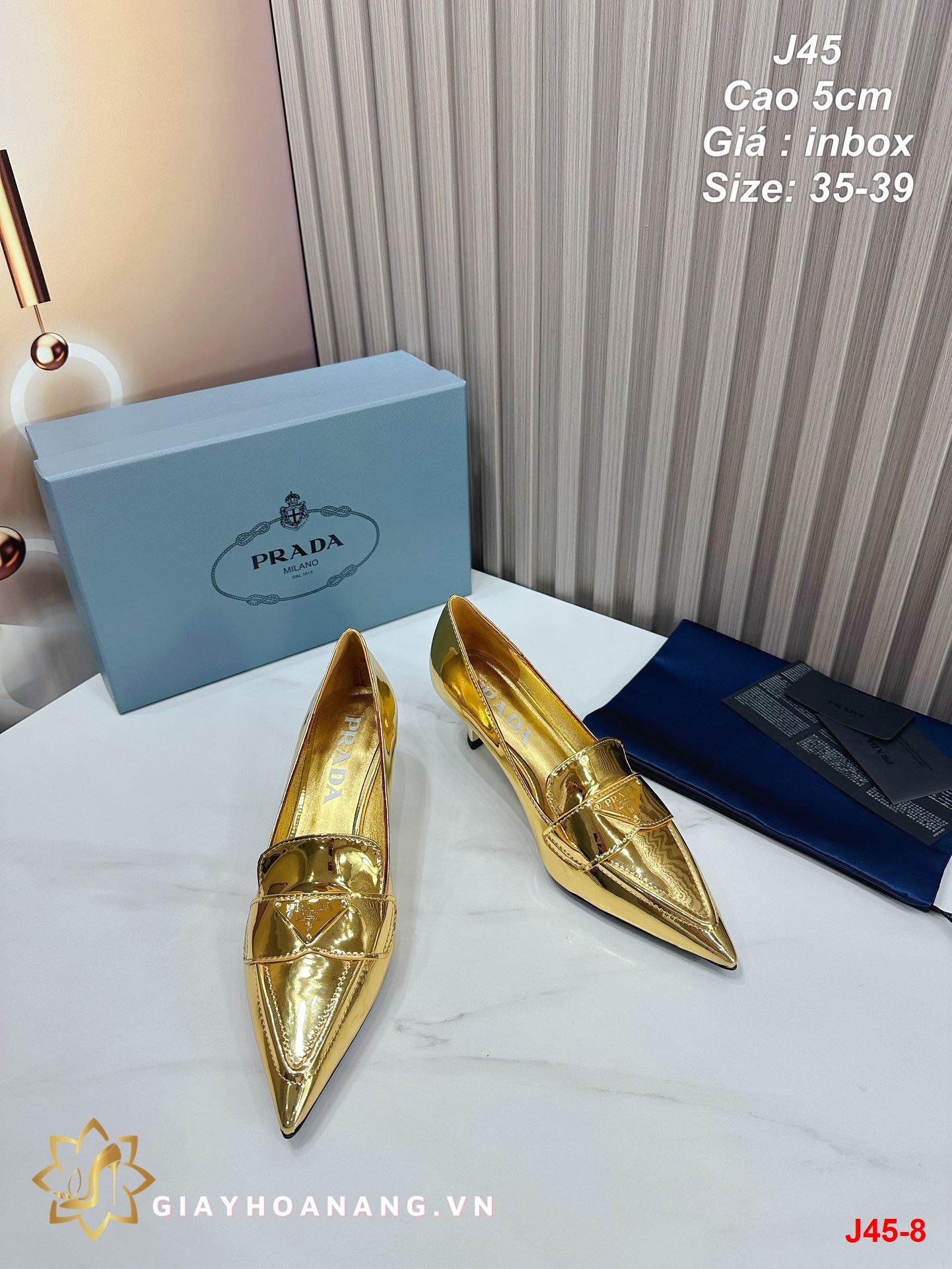 J45-8 Prada giày cao 5cm siêu cấp