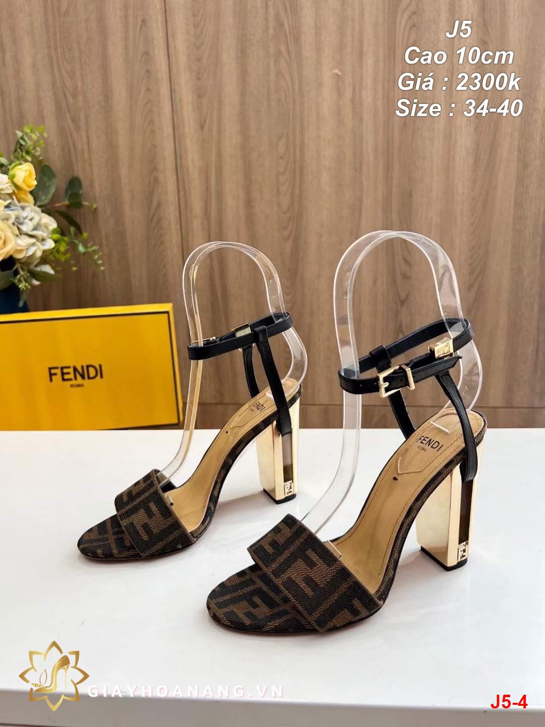 J5-4 Fendi sandal cao 10cm siêu cấp