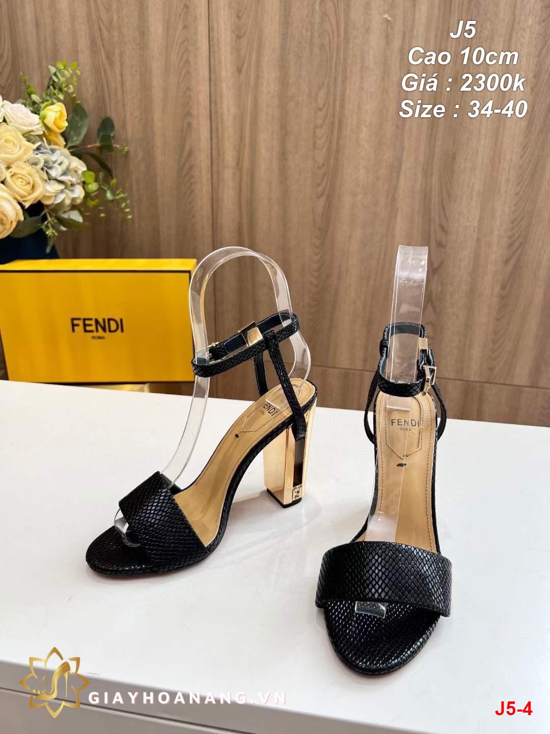 J5-4 Fendi sandal cao 10cm siêu cấp