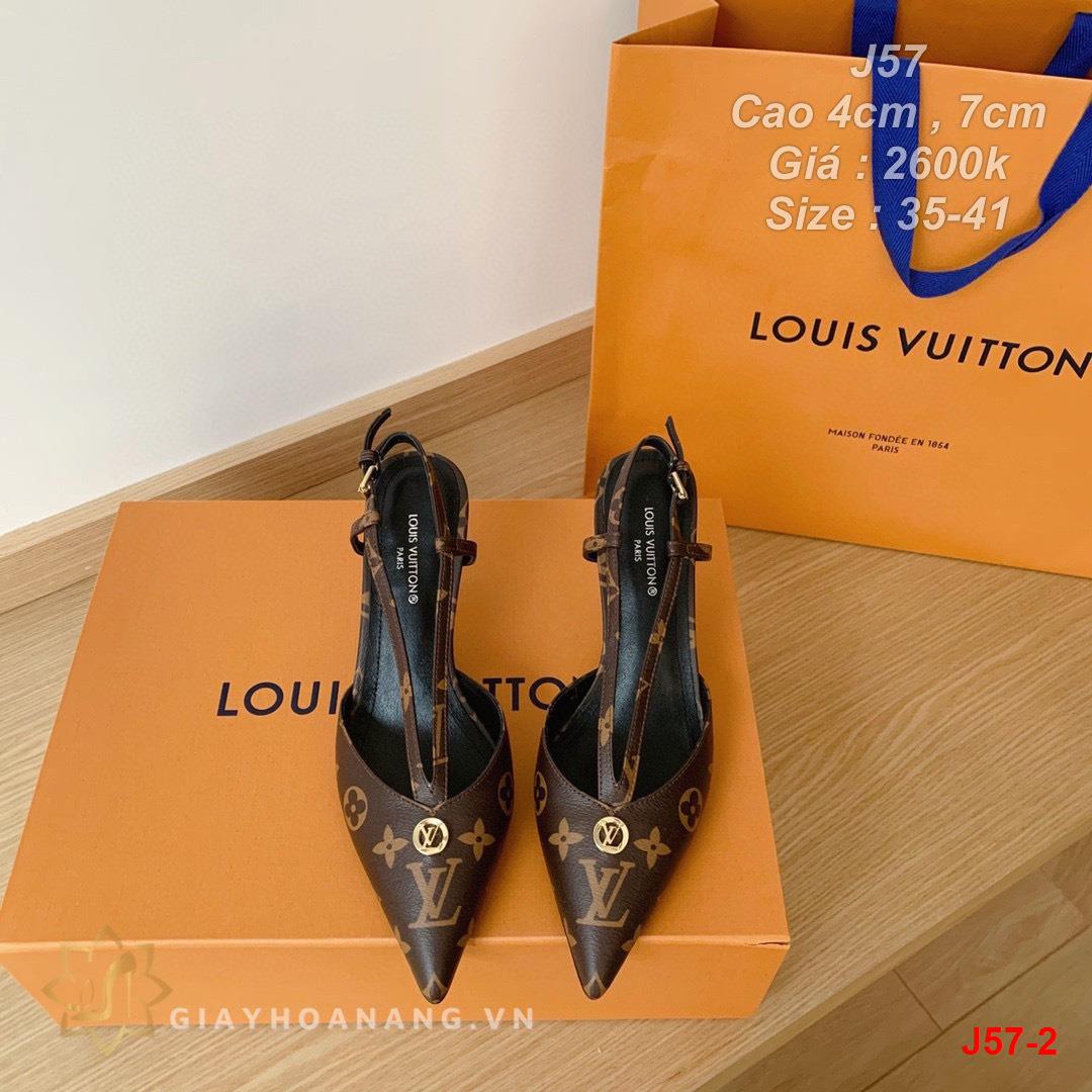 J57-2 Louis Vuitton sandal cao 4cm , 7cm siêu cấp