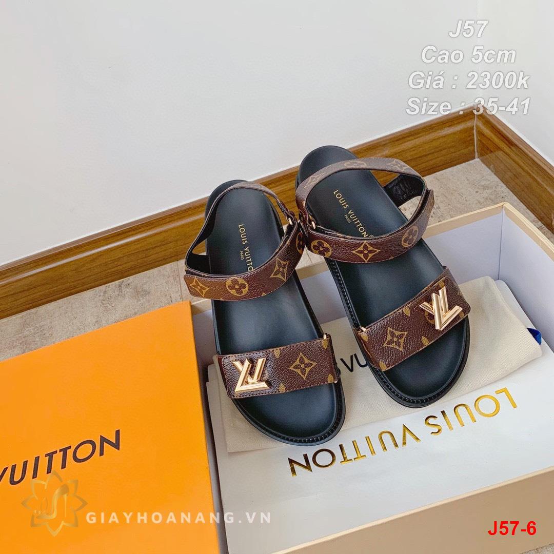 J57-6 Louis Vuitton sandal cao 5cm siêu cấp