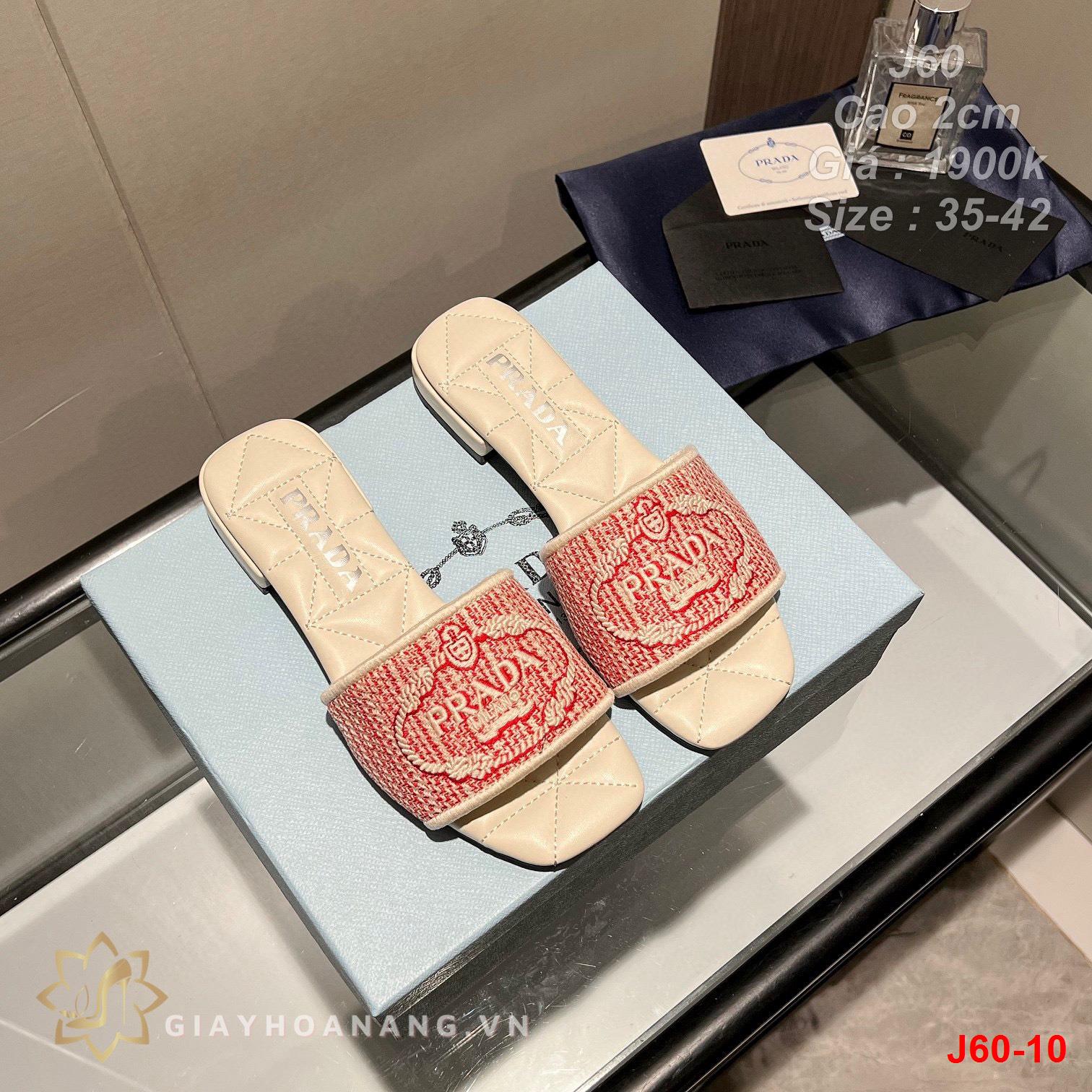 J60-10 Prada dép cao 2cm siêu cấp