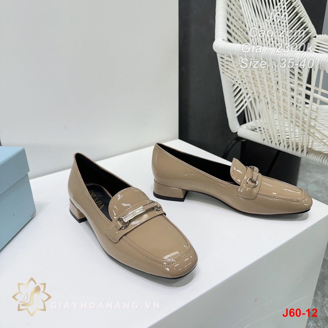 J60-12 Prada giày cao gót 2cm siêu cấp