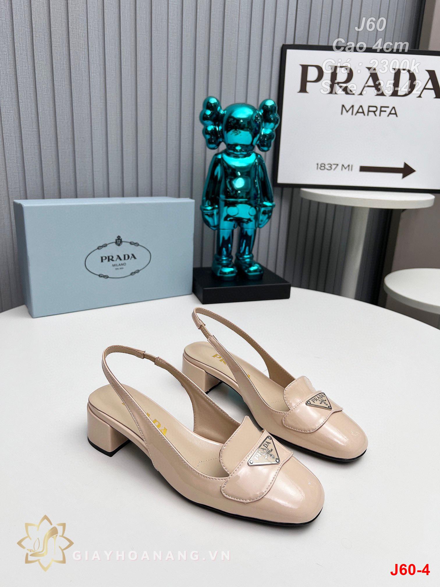 J60-4 Prada sandal cao 4cm siêu cấp