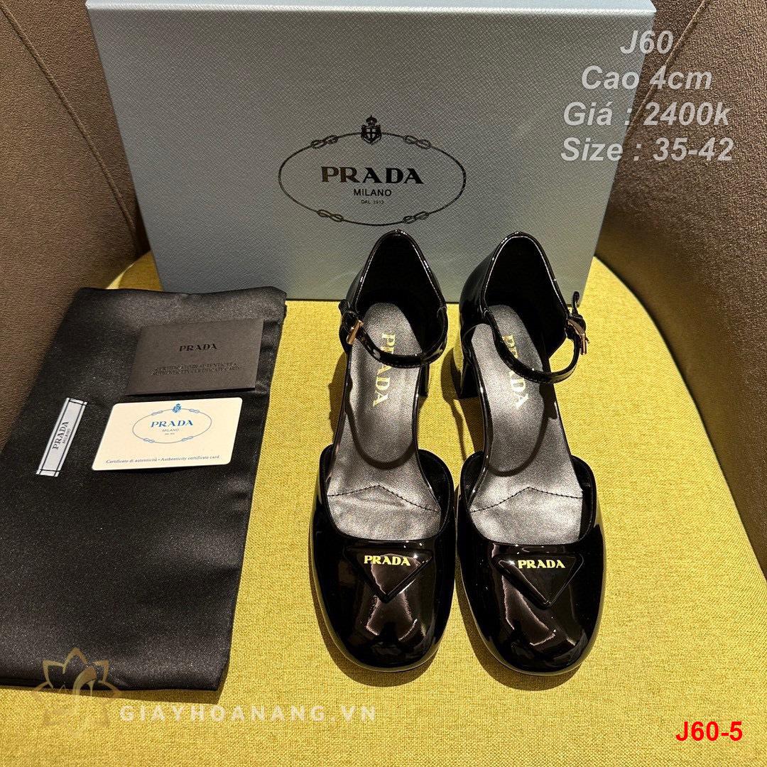 J60-5 Prada sandal cao 4cm siêu cấp