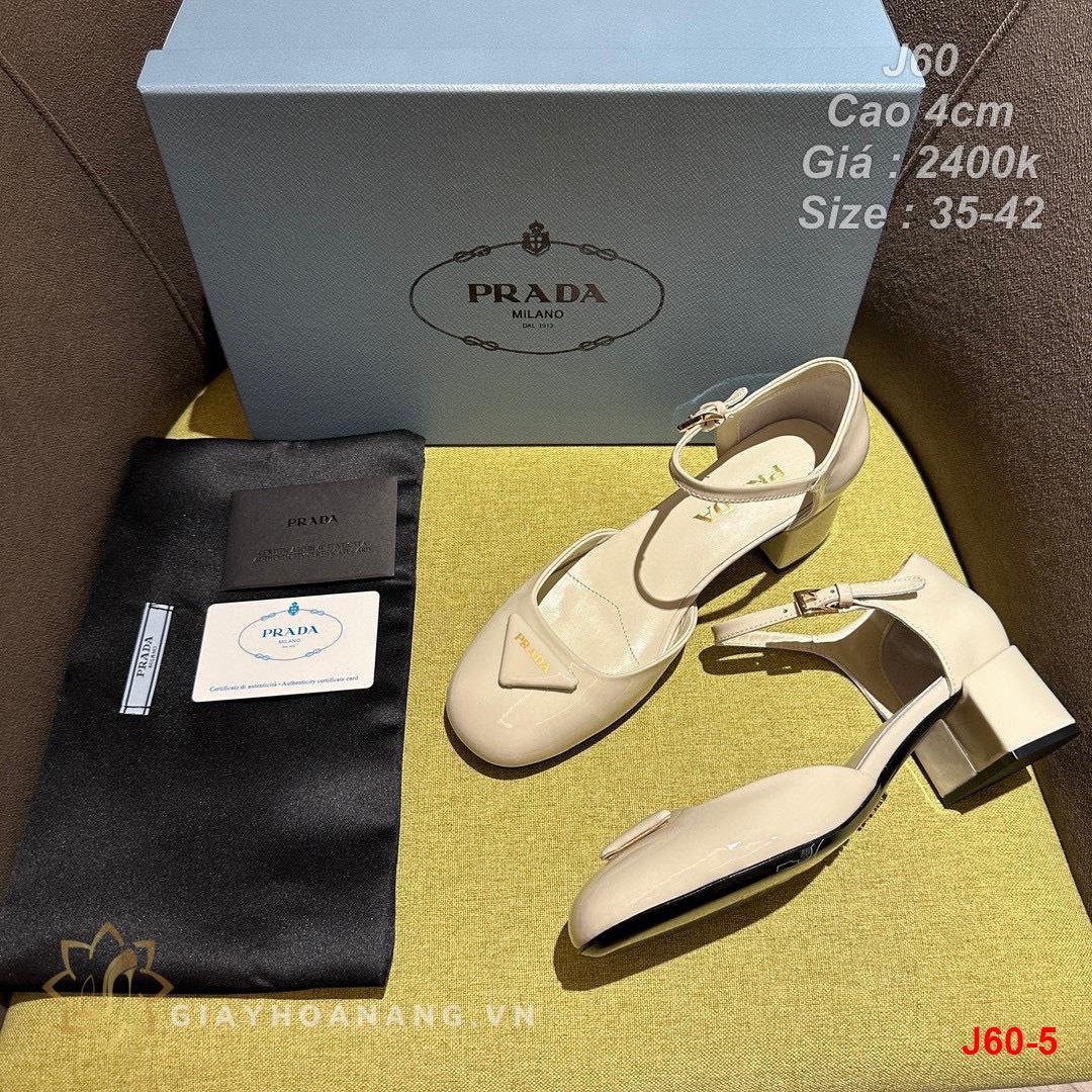 J60-5 Prada sandal cao 4cm siêu cấp