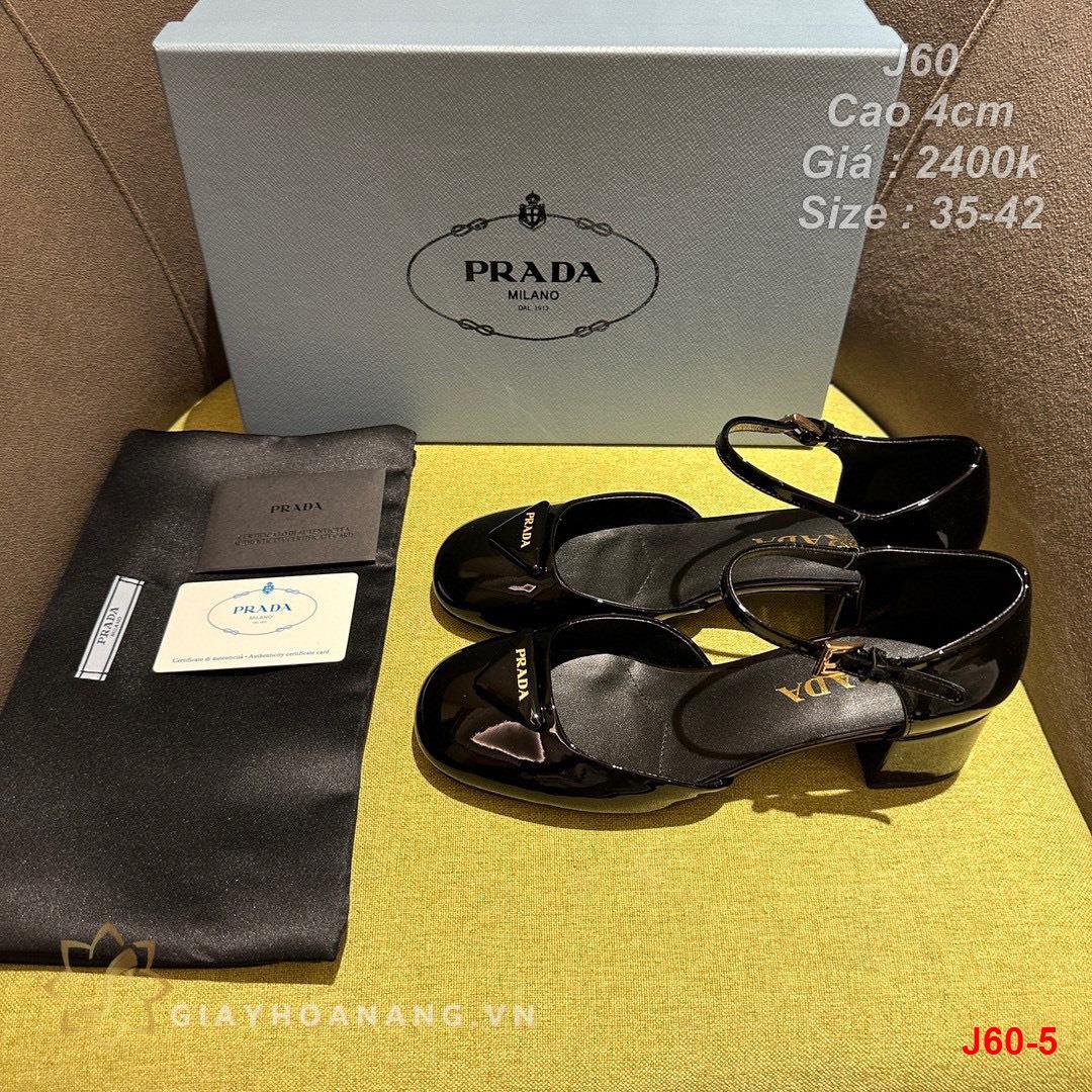 J60-5 Prada sandal cao 4cm siêu cấp