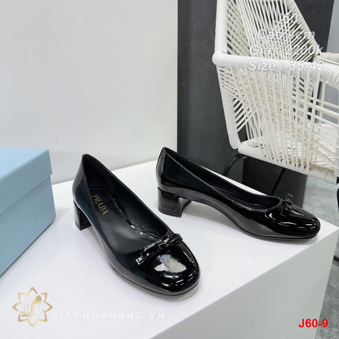 J60-9 Prada giày cao 4cm siêu cấp