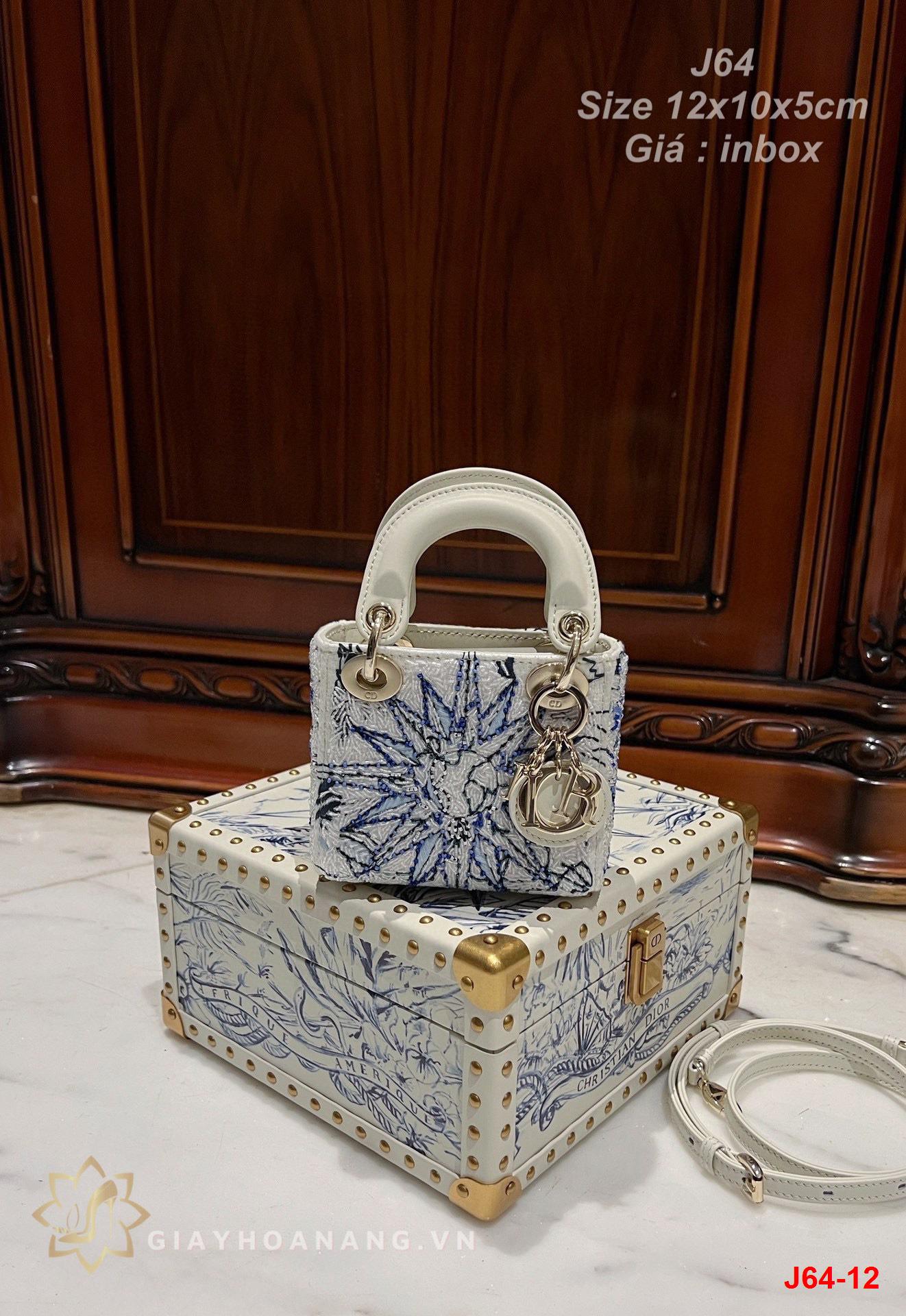 J64-12 Dior túi size 12cm siêu cấp