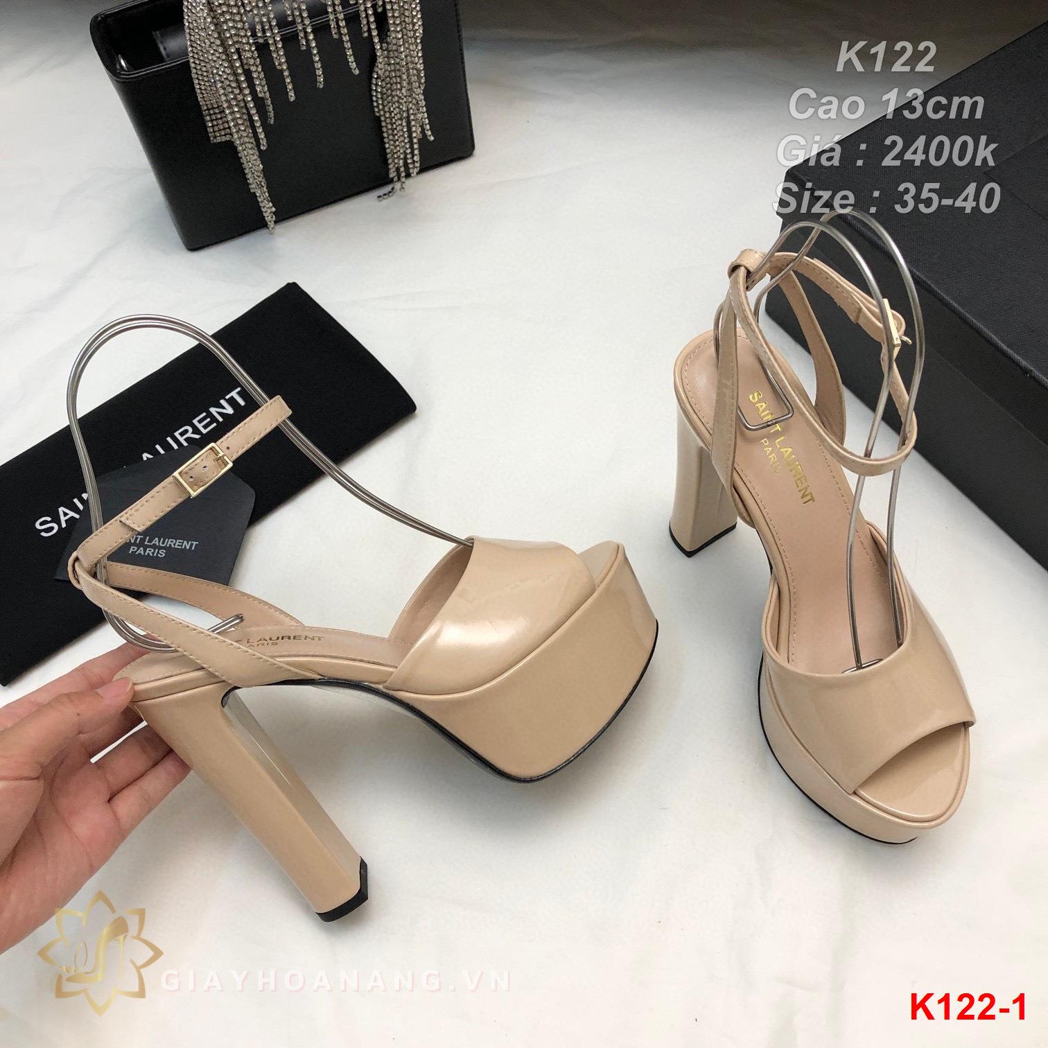 K122-1 Saint Laurent sandal cao 13cm siêu cấp