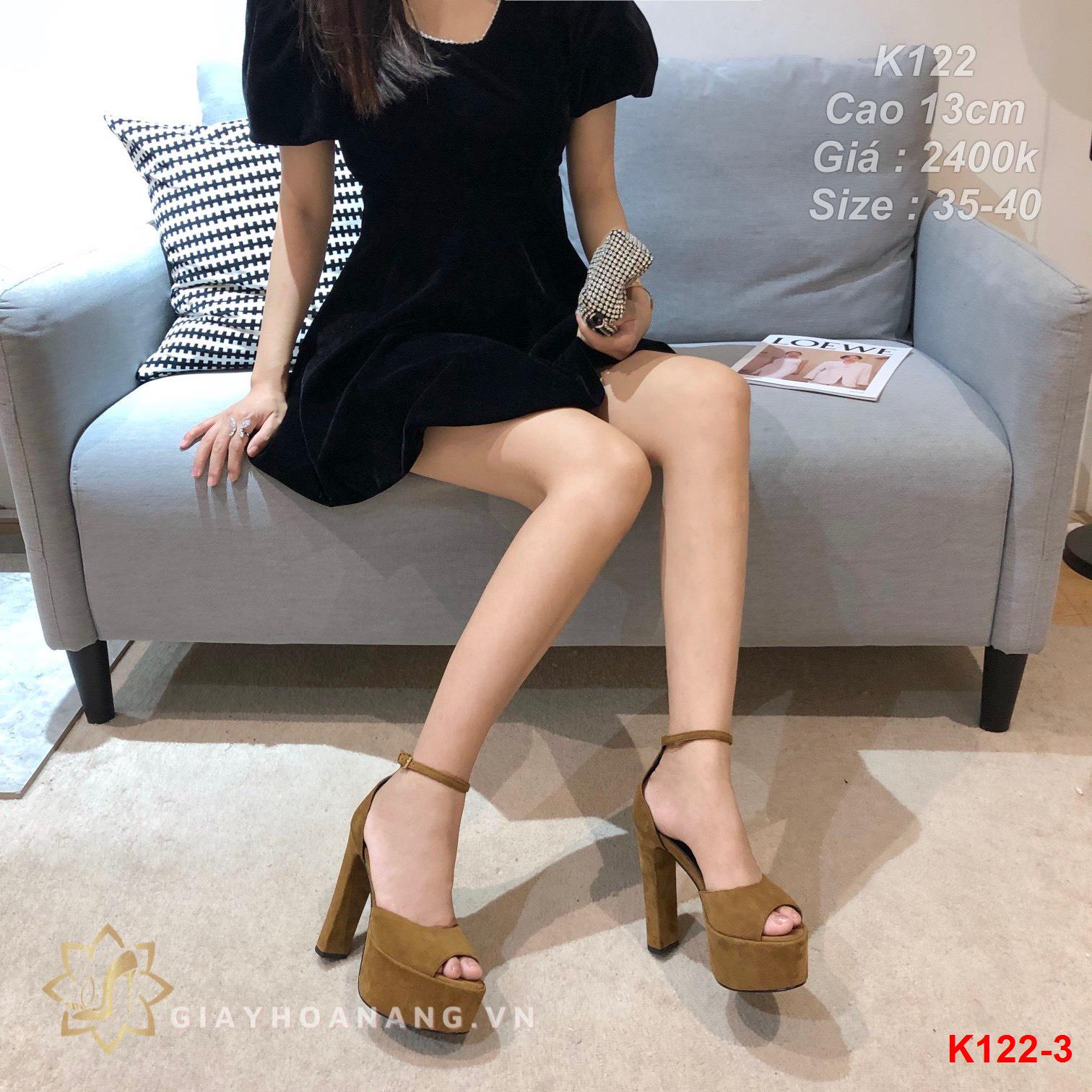 K122-3 Saint Laurent sandal cao 13cm siêu cấp