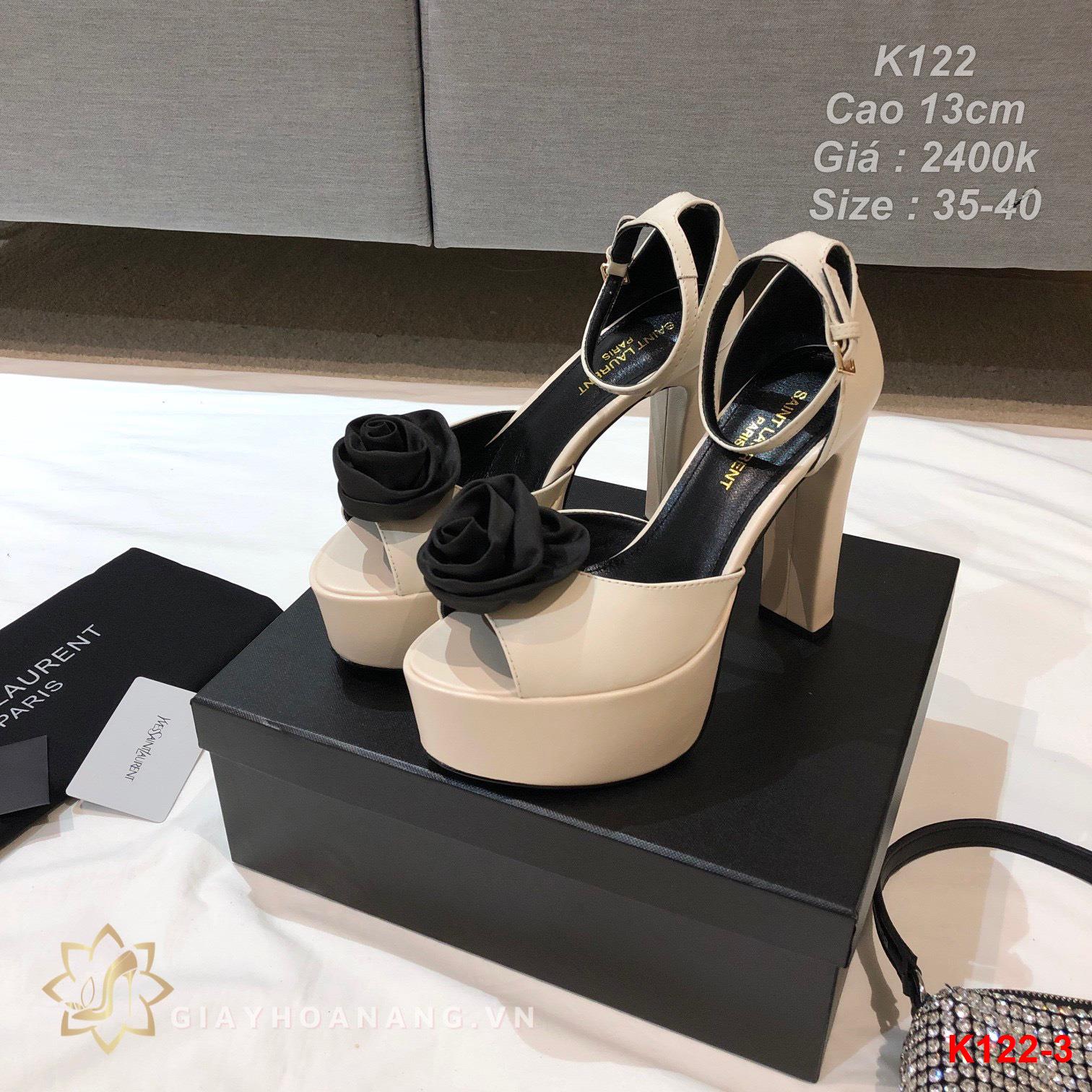 K122-3 Saint Laurent sandal cao 13cm siêu cấp