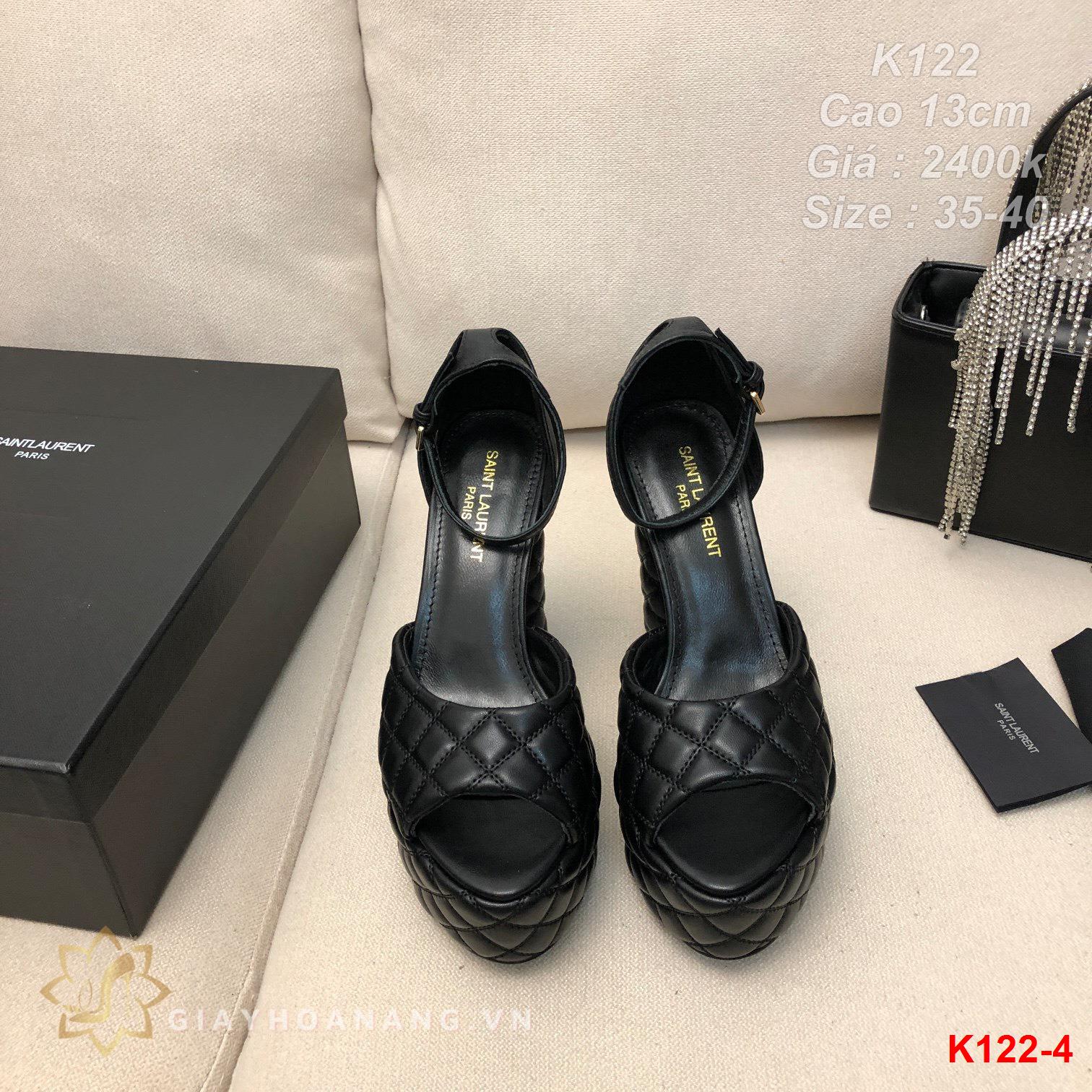 K122-4 Saint Laurent sandal cao 13cm siêu cấp