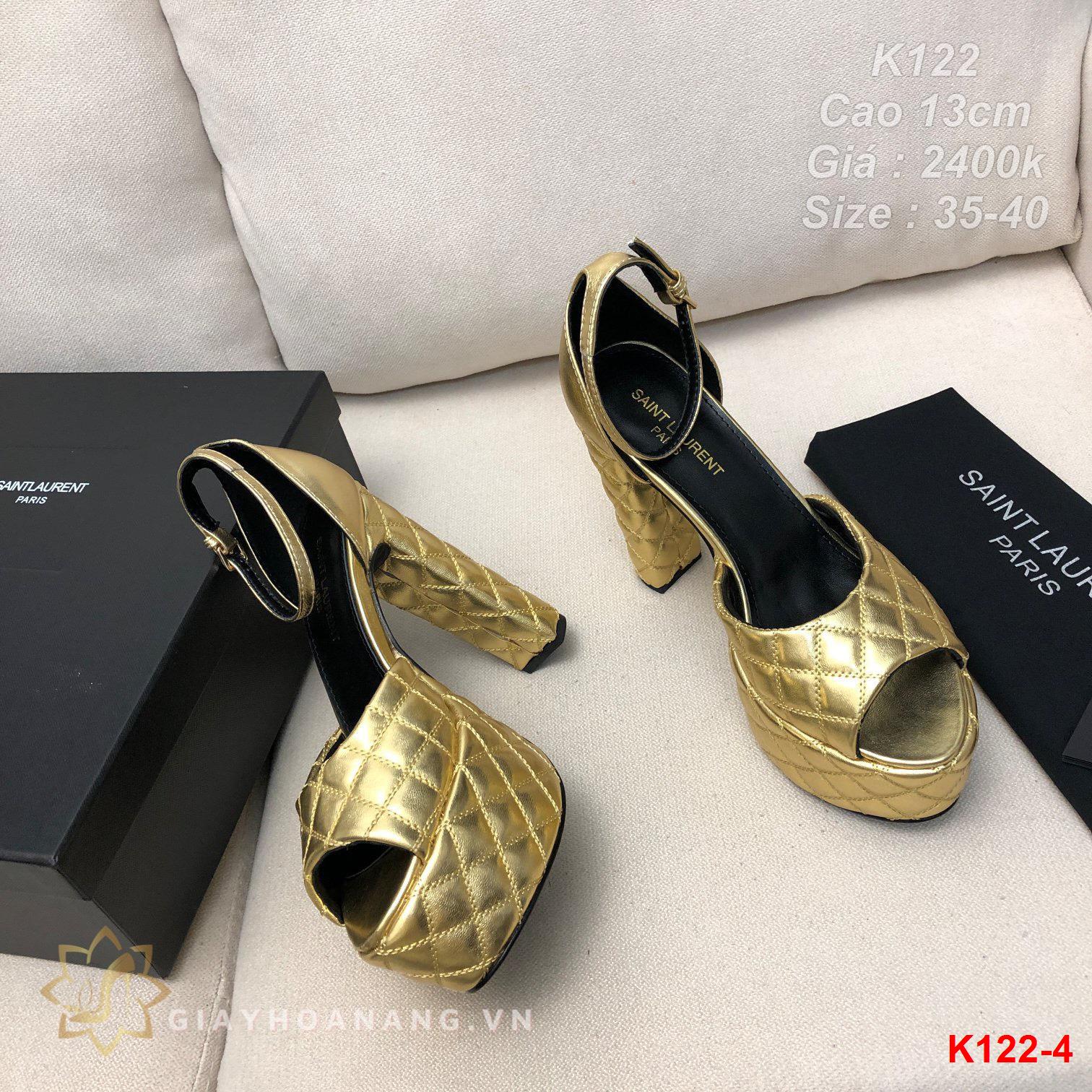 K122-4 Saint Laurent sandal cao 13cm siêu cấp