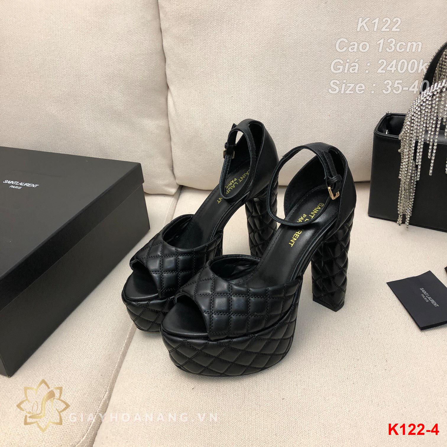 K122-4 Saint Laurent sandal cao 13cm siêu cấp