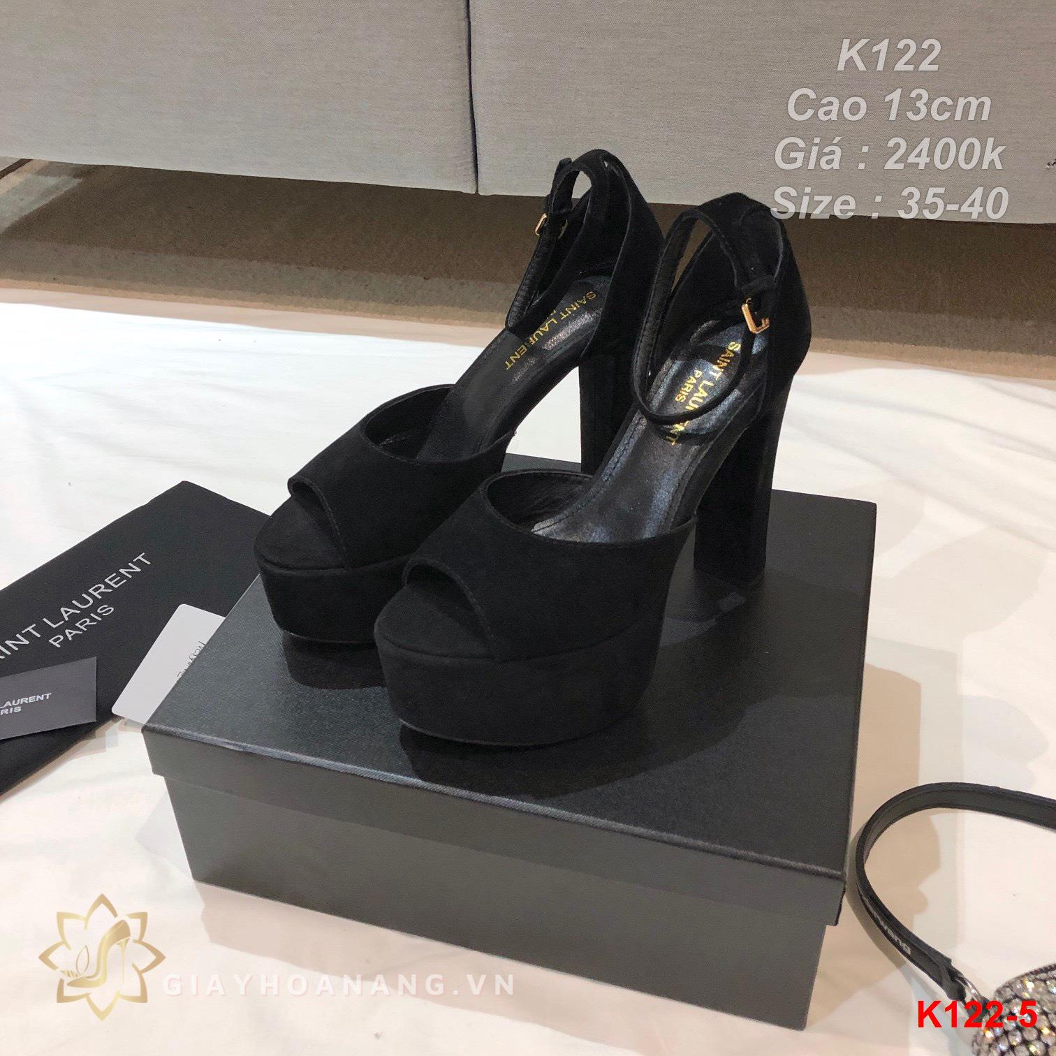 K122-5 Saint Laurent sandal cao 13cm siêu cấp