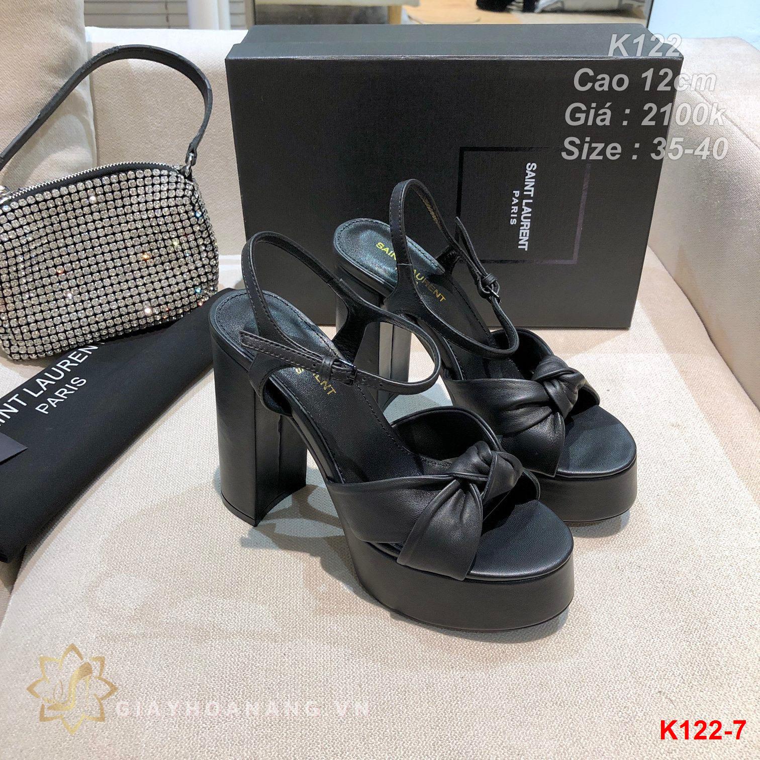 K122-7 Saint Laurent sandal cao 12cm siêu cấp